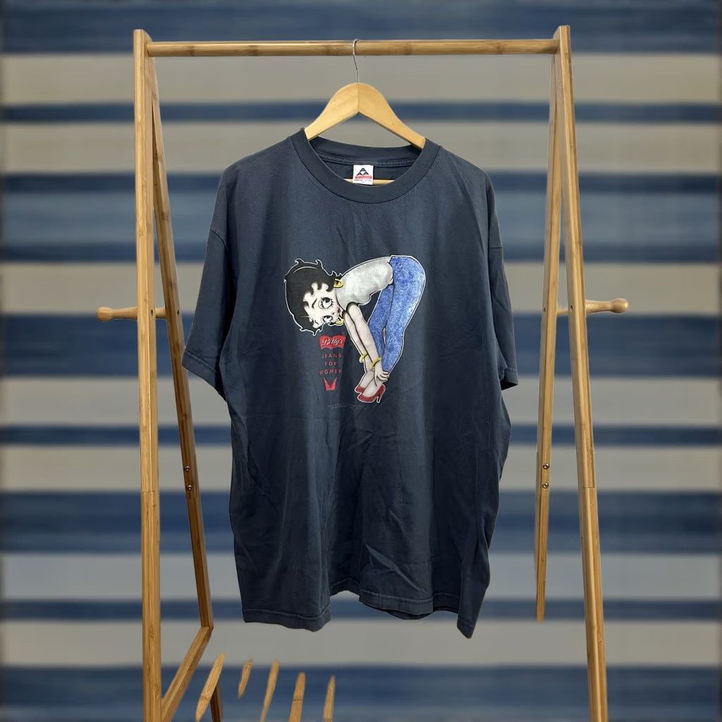 Denime VTG Betty Boop Levis Denim Jeans For Woman Sexy Babe Shirt Size 2XL - Blue Size US XXL / EU 58 / 5 - 1 Thumbnail