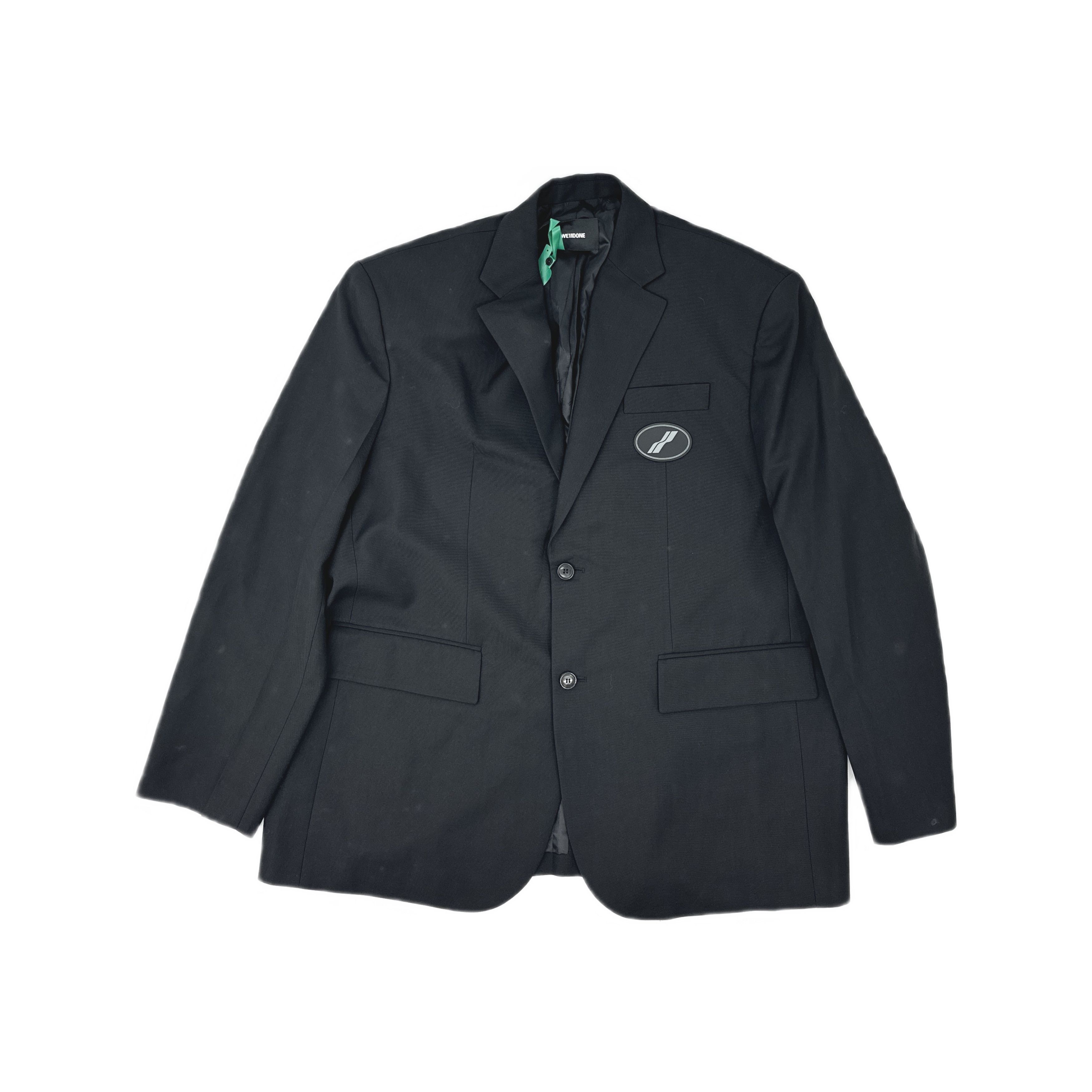 WE11DONE WE11DONE Logo Patch Blazer Size XL Size 42R - 1 Thumbnail