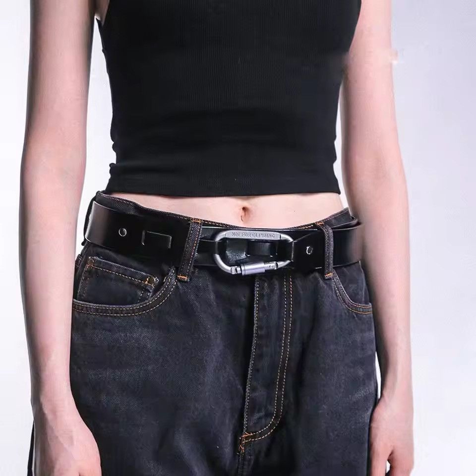 Other PU Leather Carabiner Buckle Belt Size 32 - 5 Thumbnail