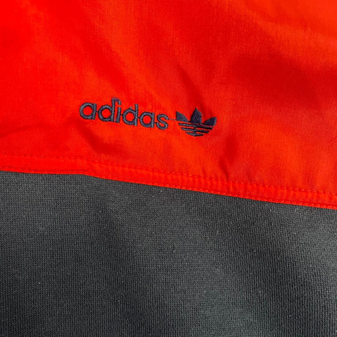Adidas Rare Adidas Colour Block-Two Type Fabric-Snap Button Hoodie Size US L / EU 52-54 / 3 - 7 Thumbnail