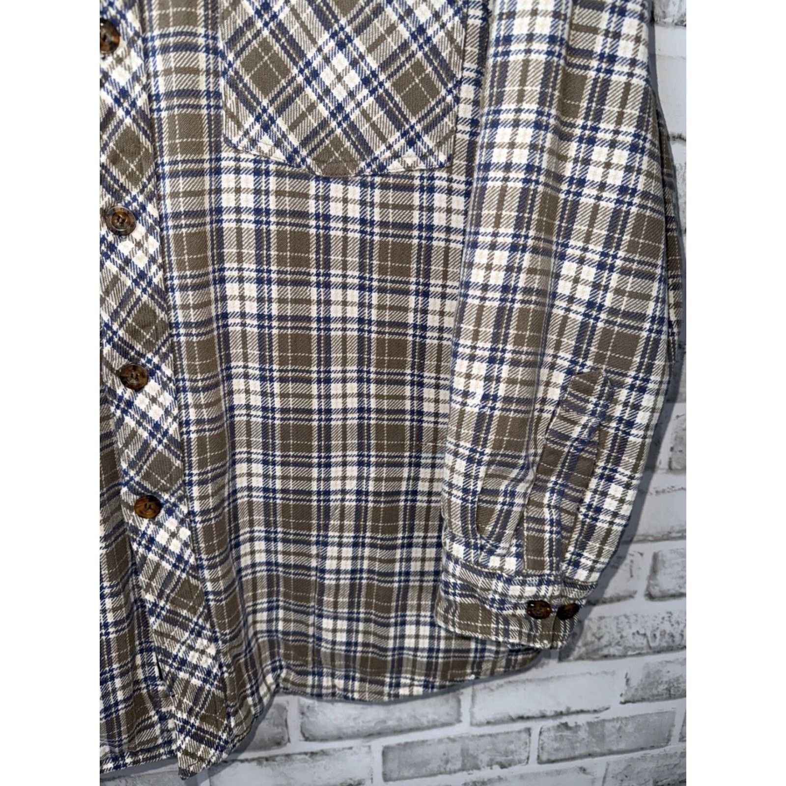 Vintage VTG LEVI STRAUSS Flannel Quilted Jacket Mens Large 100% Cotton Shell Shacket Size US L / EU 52-54 / 3 - 6 Thumbnail