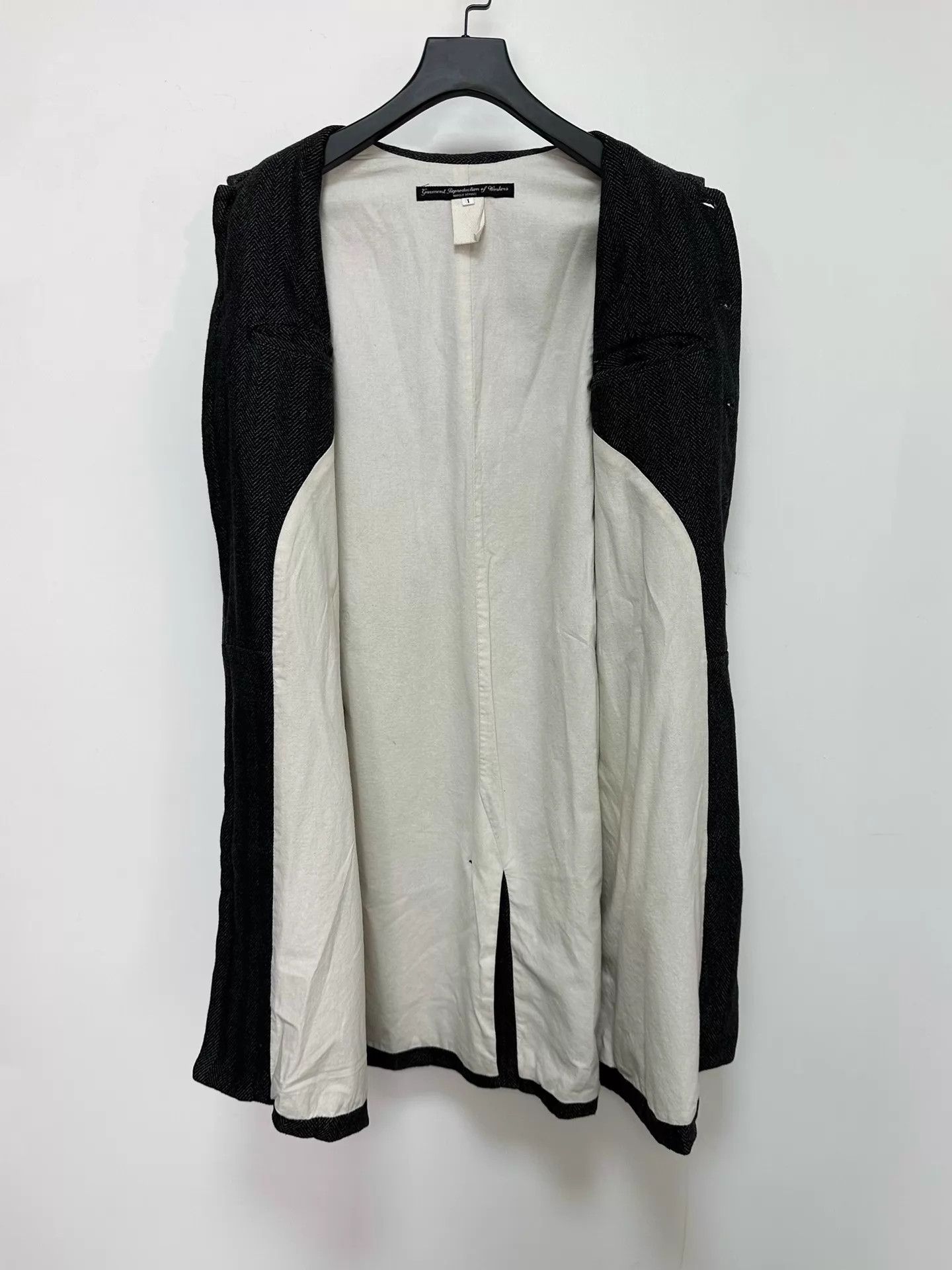 Other Vintage Fishscale Cotton Overcoat - Unisex, White Lining Size US S / EU 44-46 / 1 - 3 Thumbnail