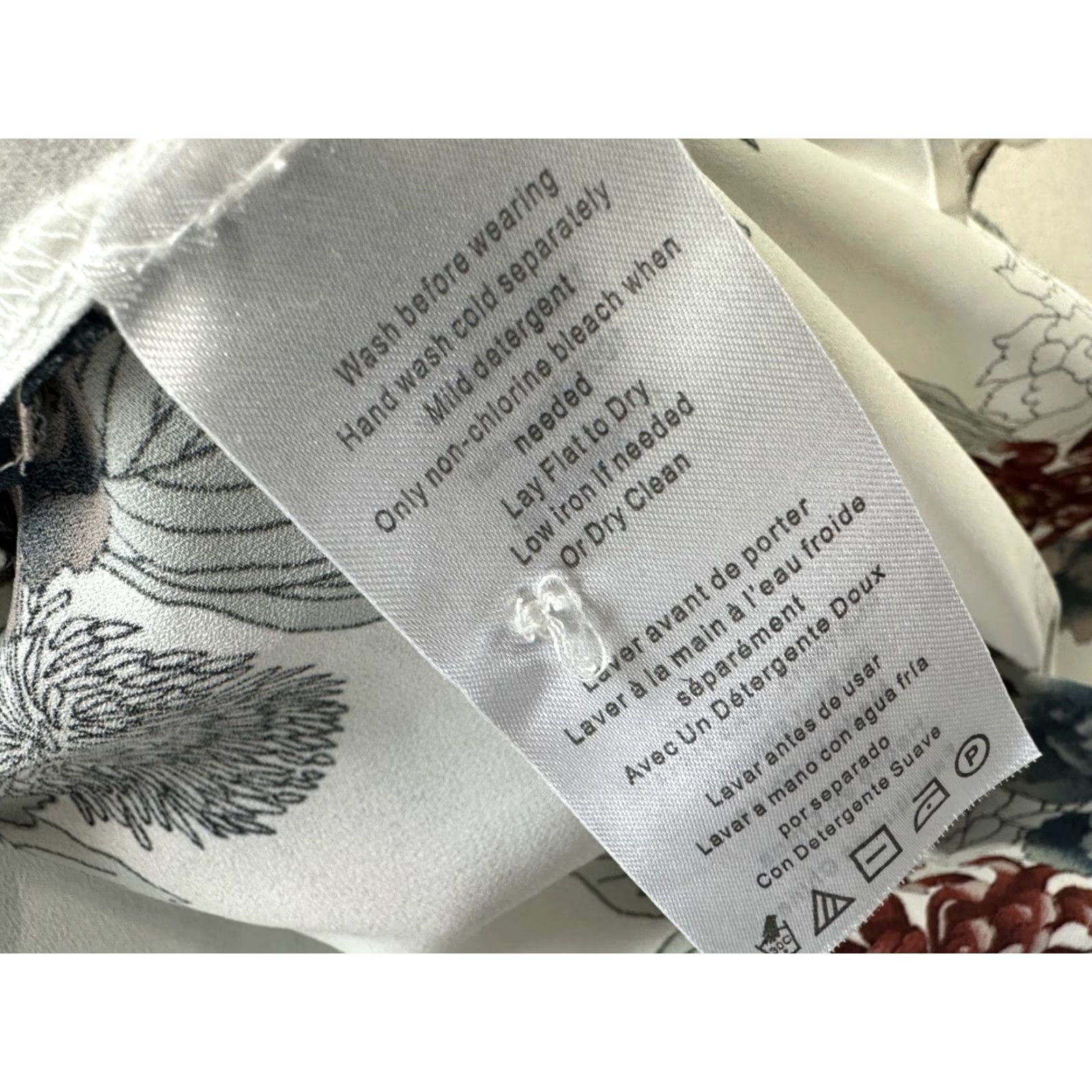 Vintage Daniel Rainn Blouse Shirt Women's Floral White Bell Sleeve Sz S Size S / US 4 / IT 40 - 7 Thumbnail