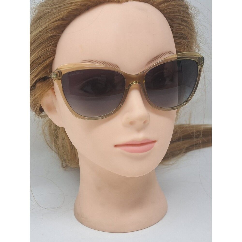 Chanel CHANEL Women's Sunglasses Italy Cateye Dark Tint 5384 1628/ Size ONE SIZE - 4 Thumbnail