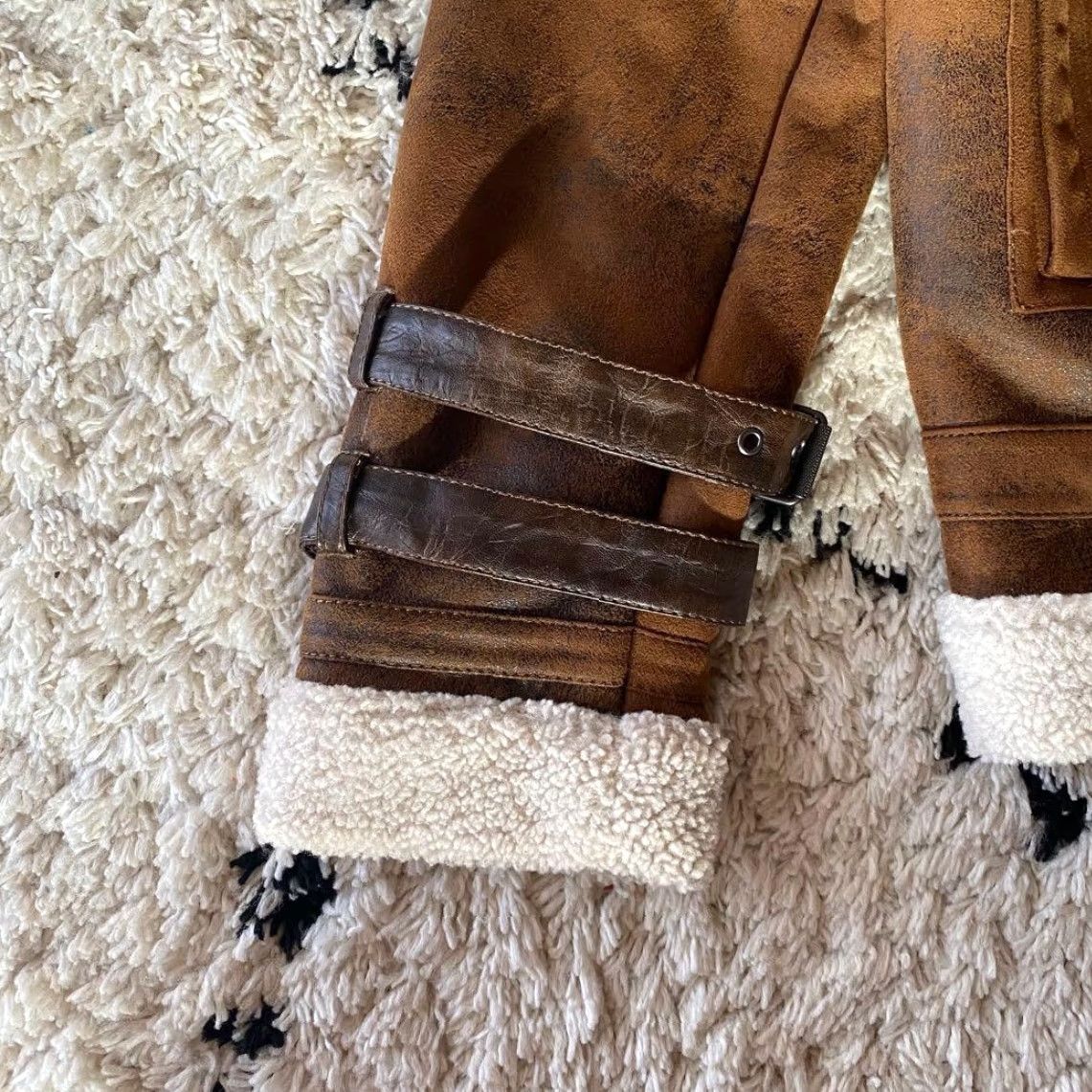 Zara VINTAGE Zara Faux Shearling B-3 Jacket S Size Used Cold Weather Military Fur Shrug Style Mens Womens Girls Boys Size US S / EU 44-46 / 1 - 7 Thumbnail