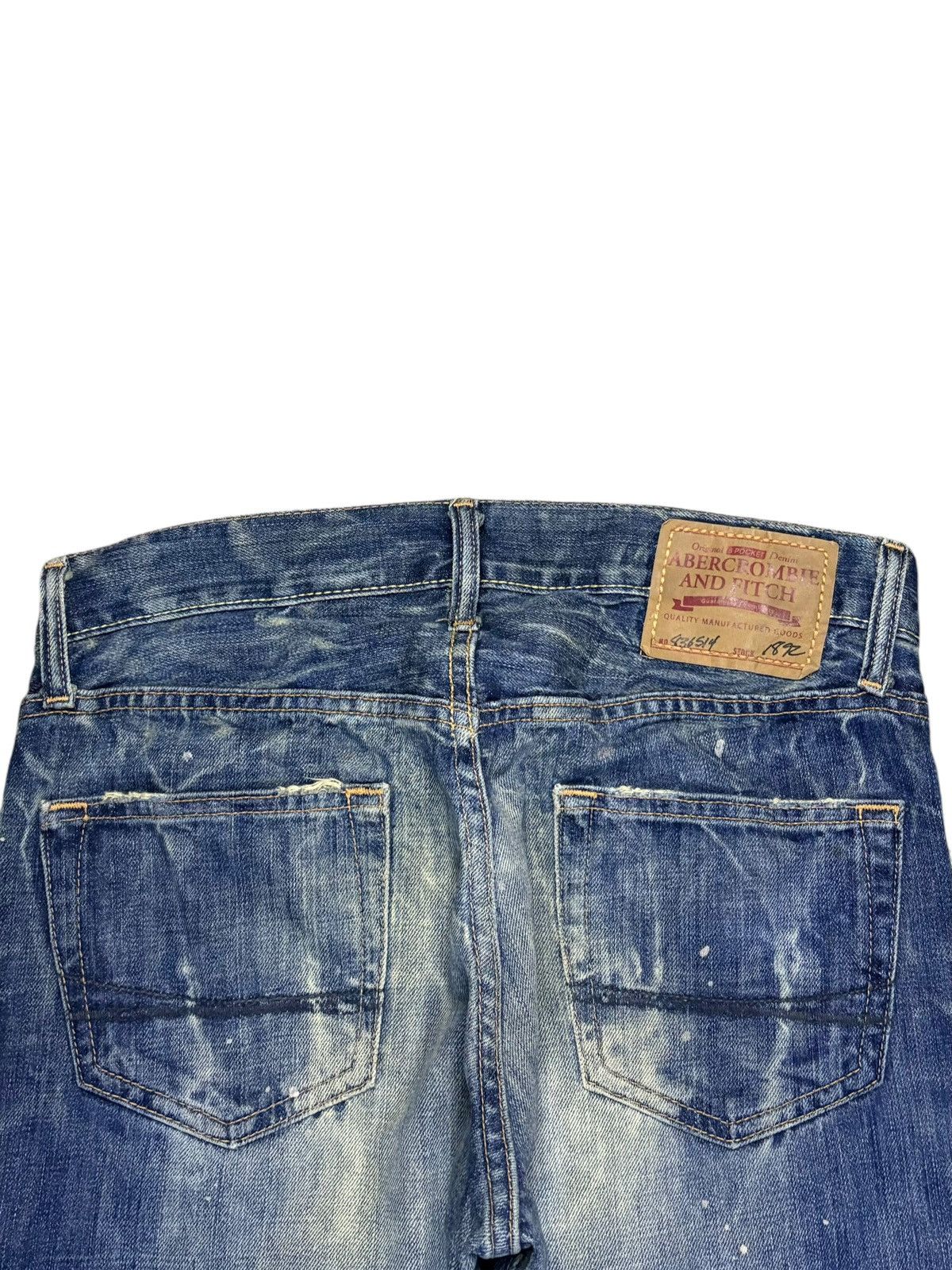 Abercrombie & Fitch Vintage Abercrombie Rusty Wash Painted Distress Baggy Jeans Size US 31 - 8 Thumbnail