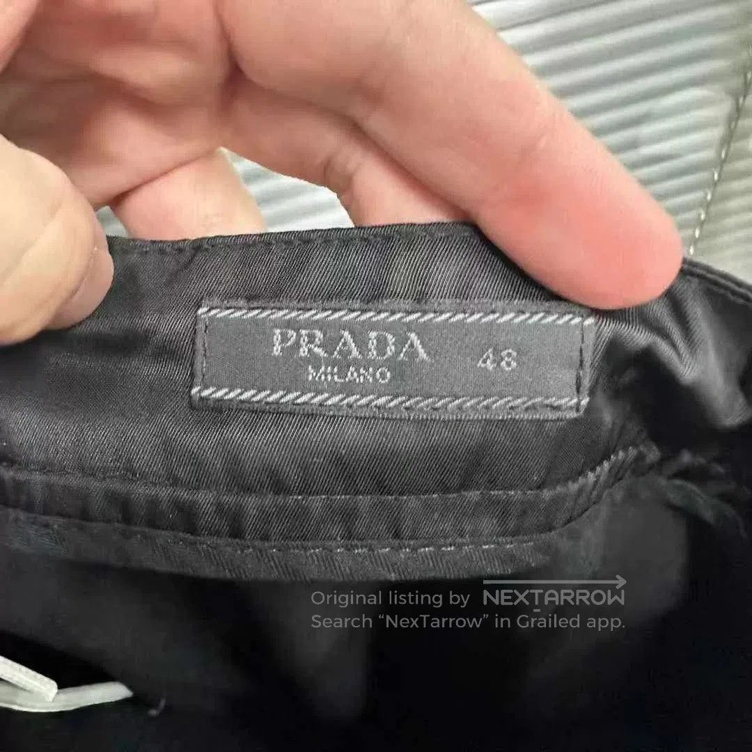 Prada Prada Metal Triangle Logo Nylon Pants. Size US 32 / EU 48 - 2 Thumbnail