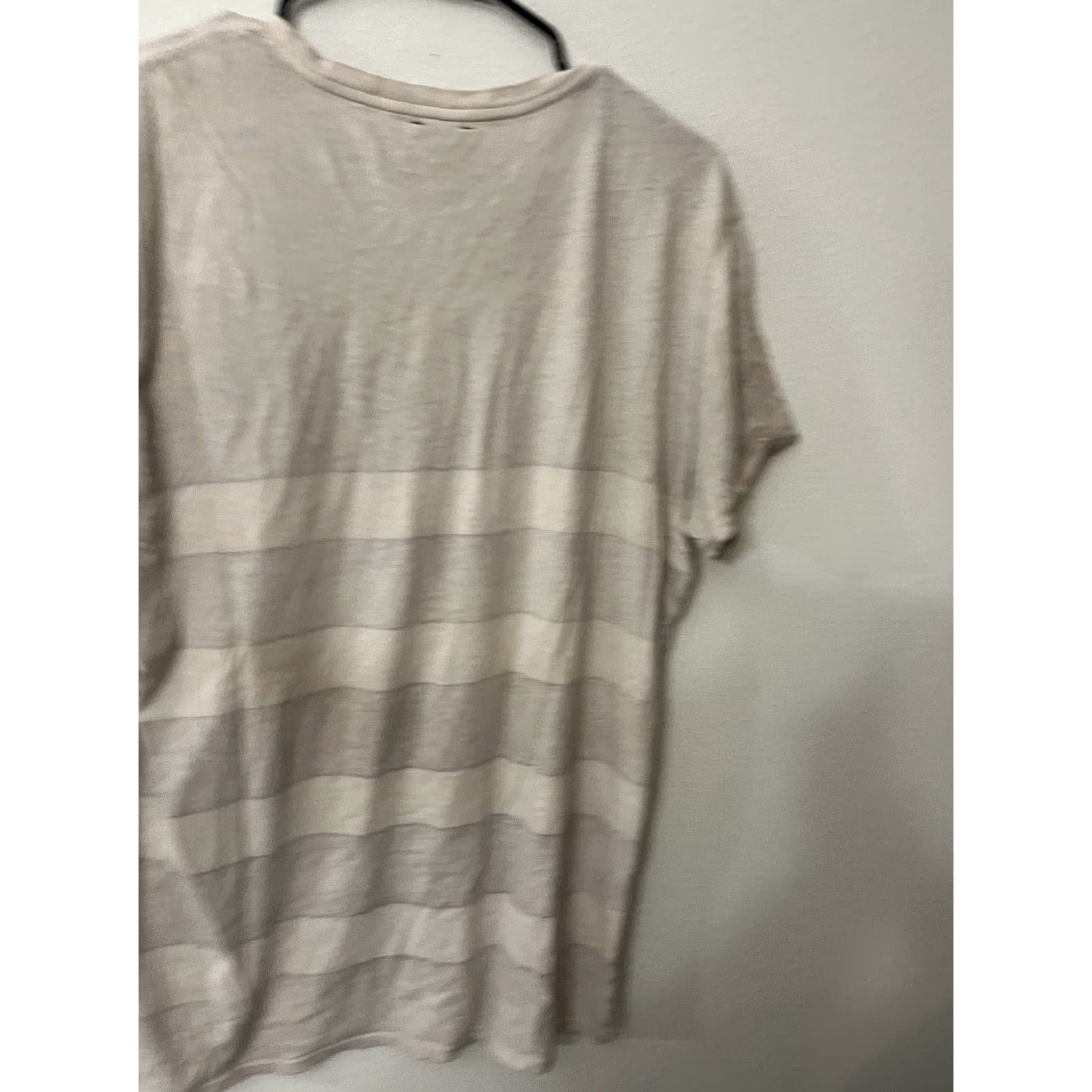 DKNY DKNY Men's Pocket Tee Beige Striped T-Shirt Size L Size US L / EU 52-54 / 3 - 3 Thumbnail