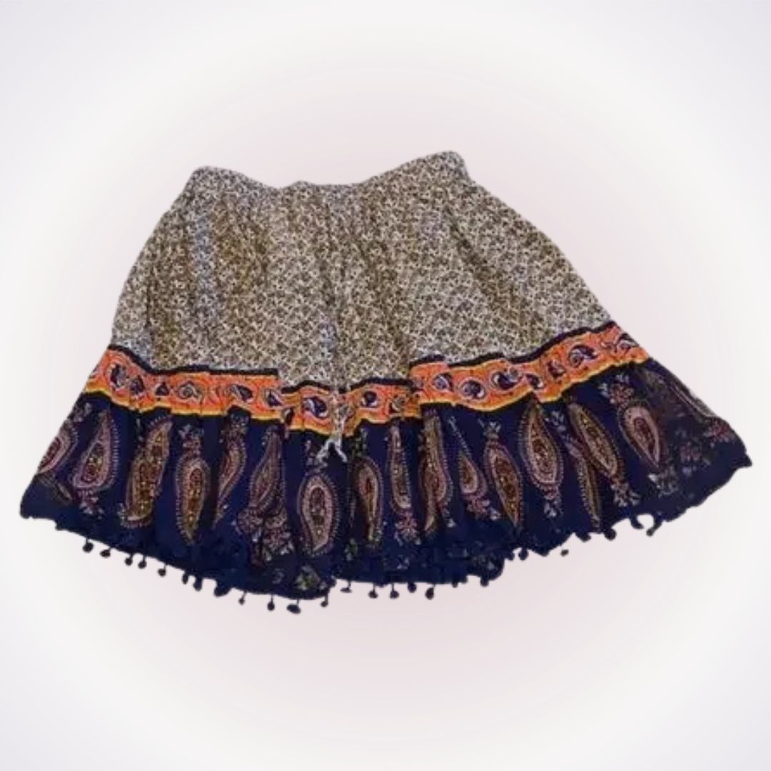 Other Alya Bohemian Paisley Print Mini Skirt | Sz S Size 27" / US 4 / IT 40 - 1 Thumbnail