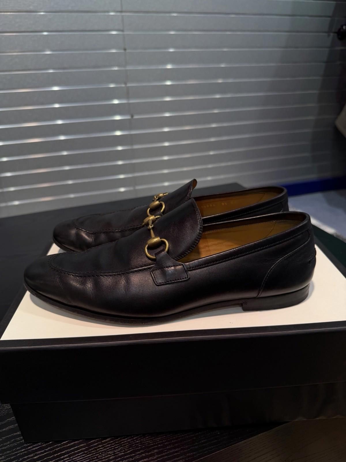 Gucci Men’s Gucci Black Horsebit Loafers Size 8.5G/9US $950 Retail Size US 9 / EU 42 - 6 Thumbnail