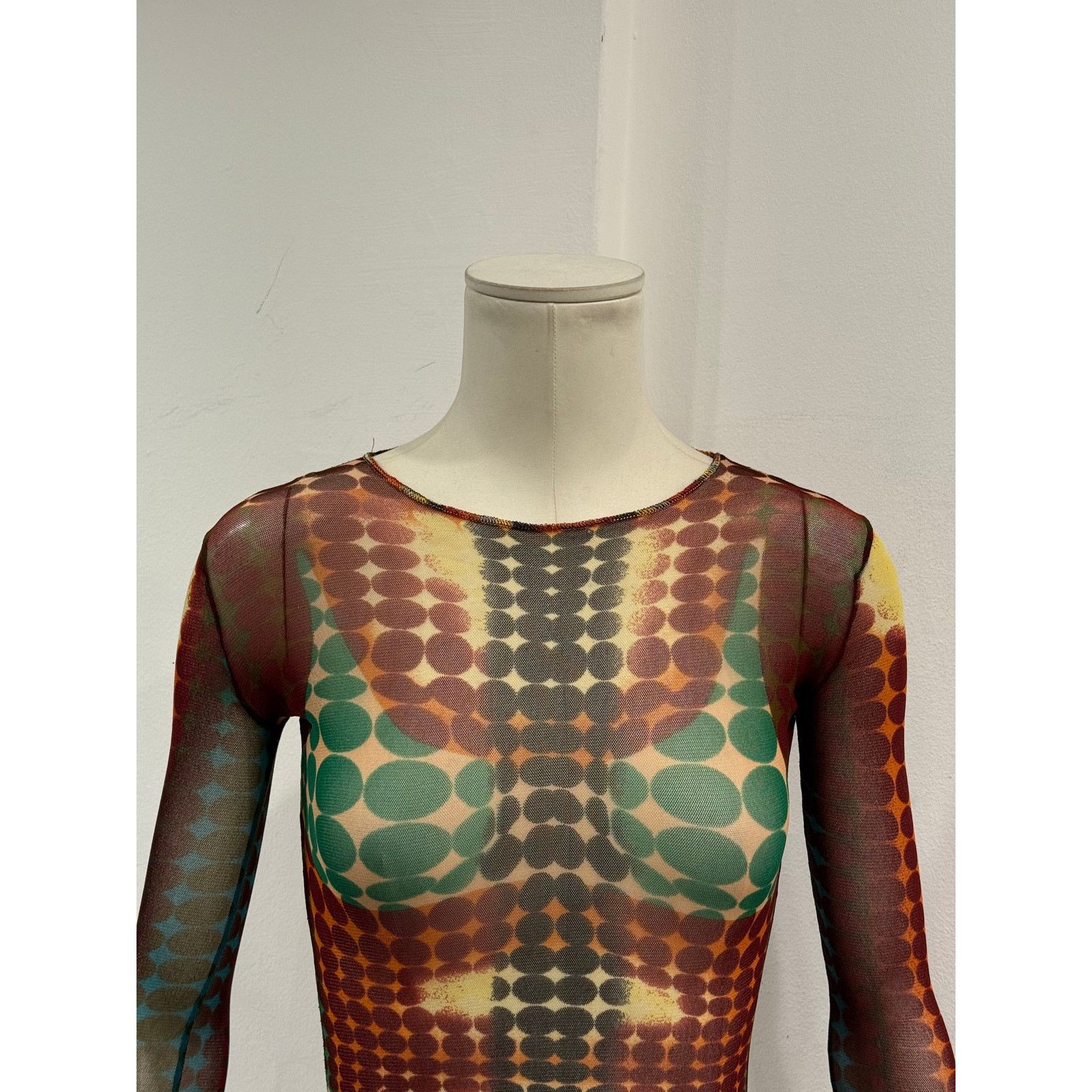 Jean Paul Gaultier F/W1995 Jean Paul Gaultier cyber dot mesh top Size S / US 4 / IT 40 - 7 Thumbnail