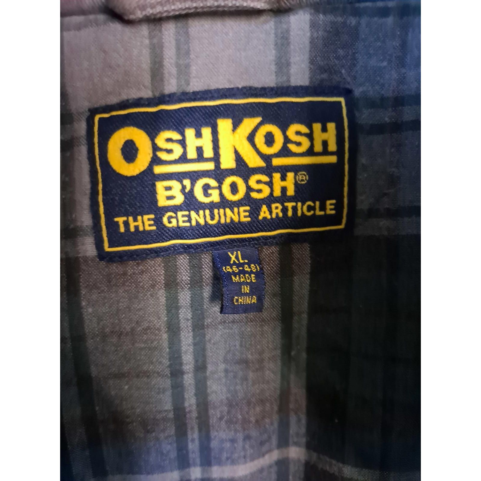Other Vintage Men's OshKosh B'Gosh Tan Zip Up Flannel Lined Vest S Size US XL / EU 56 / 4 - 3 Thumbnail