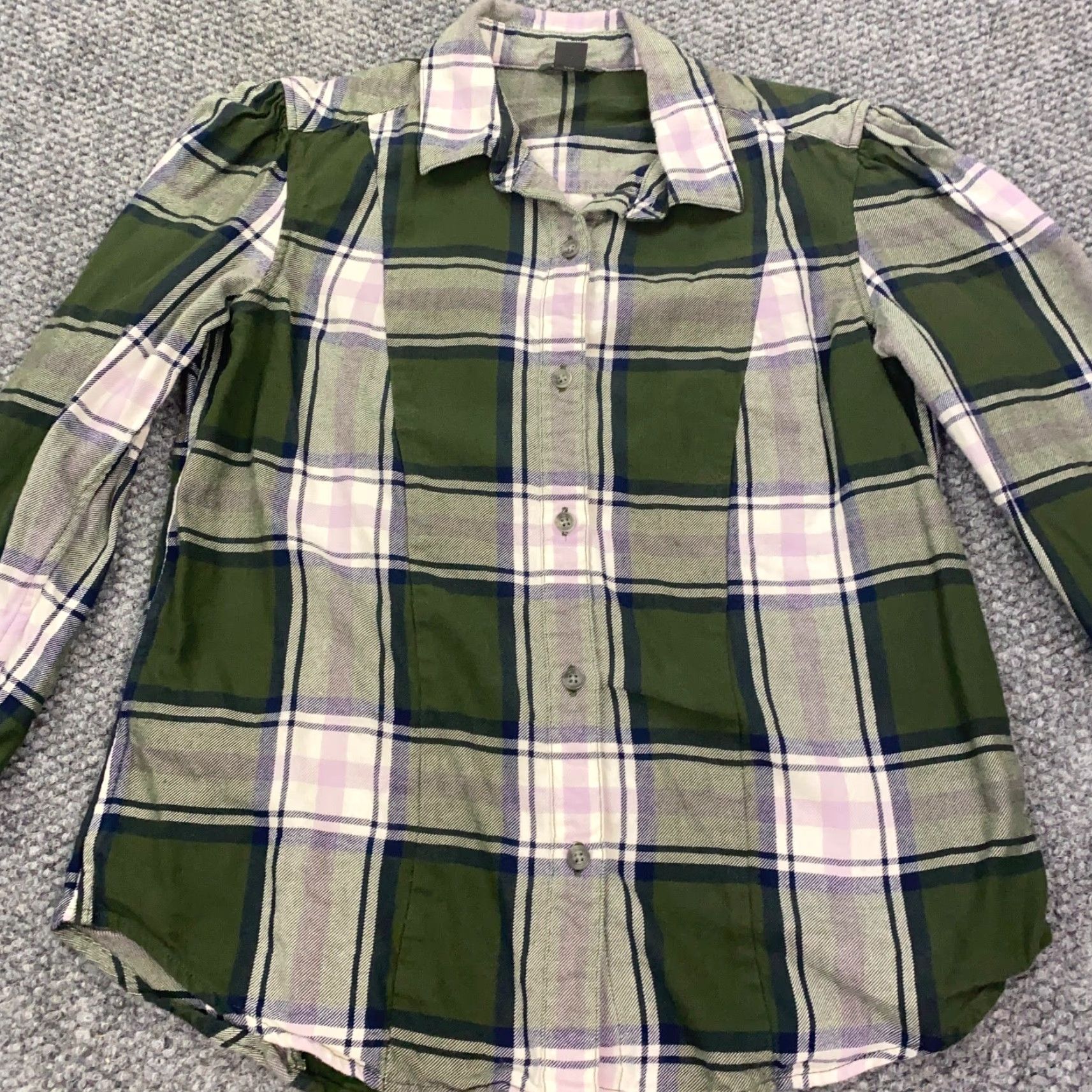 Eddie Bauer Eddie Bauer Womens Shirt Top XS Green Plaid Button-Up Long Sleeve Shirt Womens XS Green Plaid Button-Up Long Sleeve Eddie Bauer Size XS / US 0-2 / IT 36-38 - 2 Thumbnail