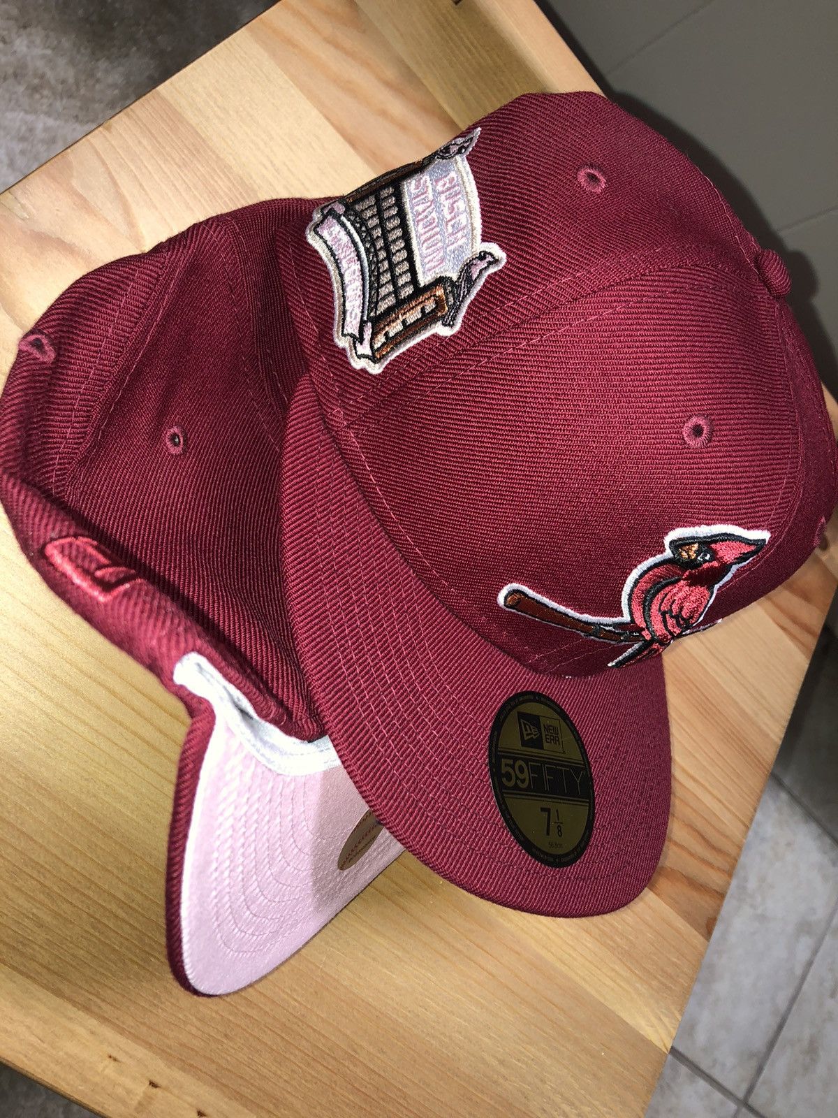 Size 7 1/4 - Tan St. Louis Cardinals New Era 59Fifty Fitted Hat orders Brown/Black/Pink