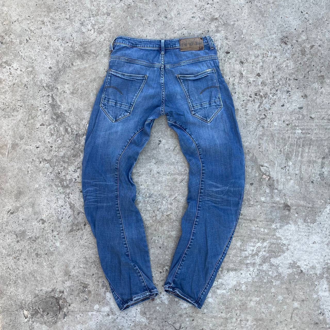 Le Grande Bleu (L.G.B.) Vintage Man’s G-Star Raw W28xL32 Y2K 00s USA Crazy Size US 28 / EU 44 - 2 Thumbnail