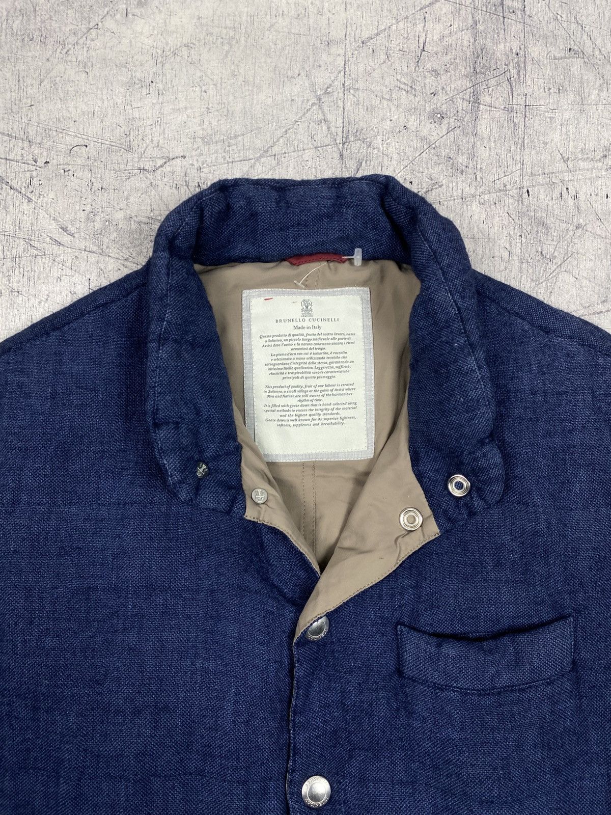 Brunello Cucinelli Brunello Cucinelli Linen Wool Silk Down Padded Vest Size US M / EU 48-50 / 2 - 8 Thumbnail