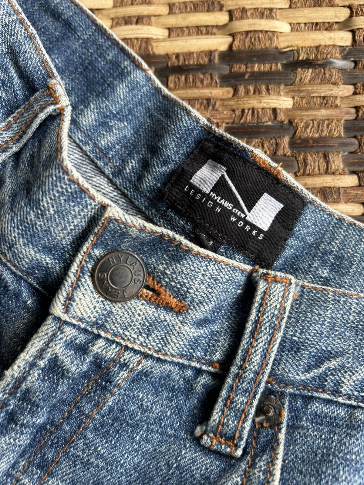 Japanese Brand × Kapital × Vintage Nylaus crew Japanese Distressed Denim Jeans Size US 30 / EU 46 - 8 Thumbnail