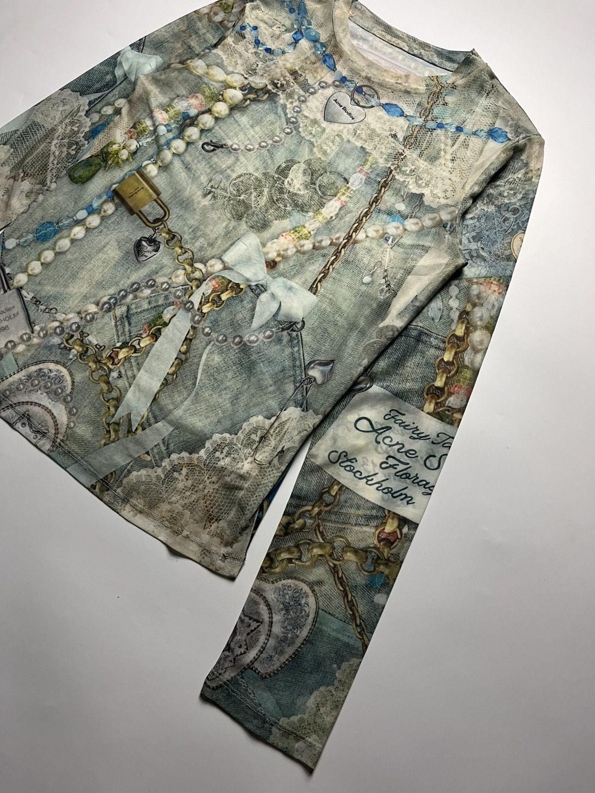 Acne Studios Acne Studio Elway Printed Mesh Top Size M / US 6-8 / IT 42-44 - 5 Thumbnail
