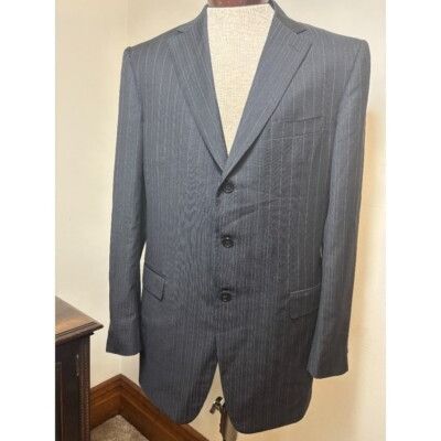 Ermenegildo Zegna Ermenegildo Zegna Pinstripe Blazer Wool Sport Coat 3-Button Size 40R - 1 Thumbnail