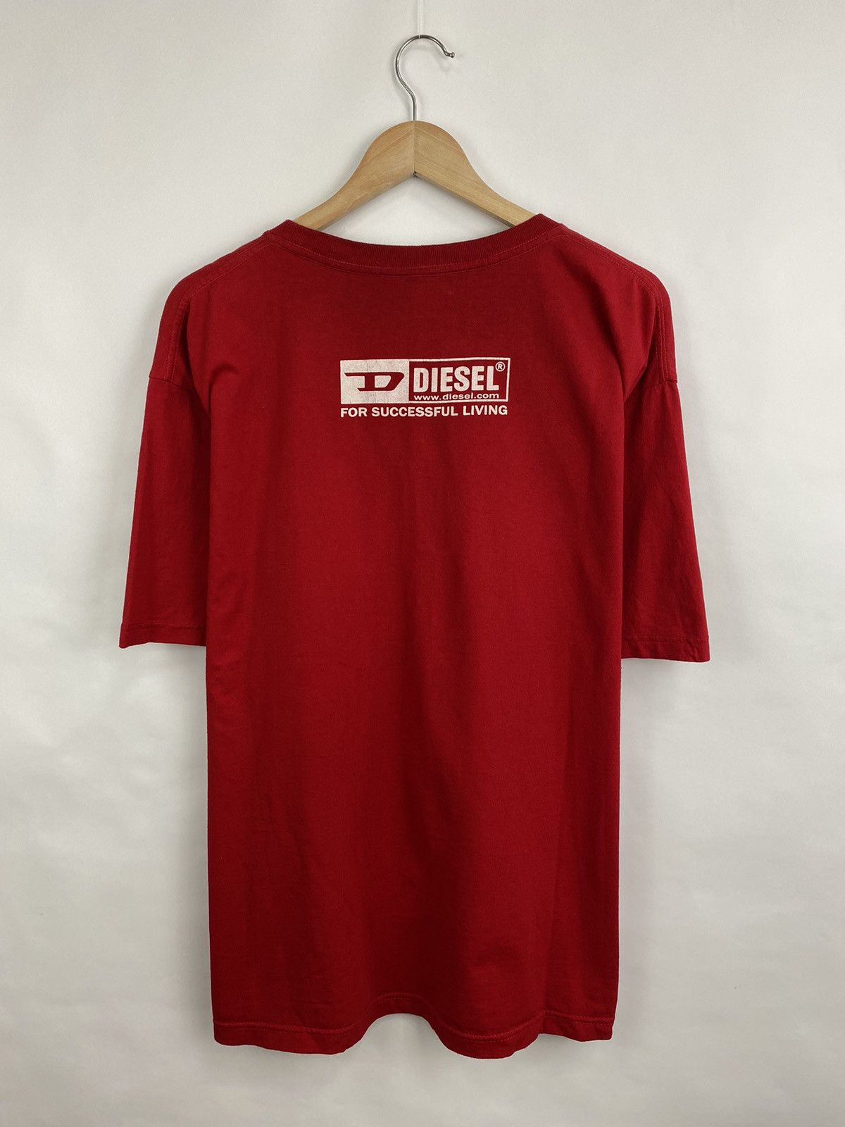 Diesel 🇺🇸 Vintage 90s Diesel Big logo T-Shirt Retro Rare Y2K Hype Size US XXL / EU 58 / 5 - 6 Thumbnail