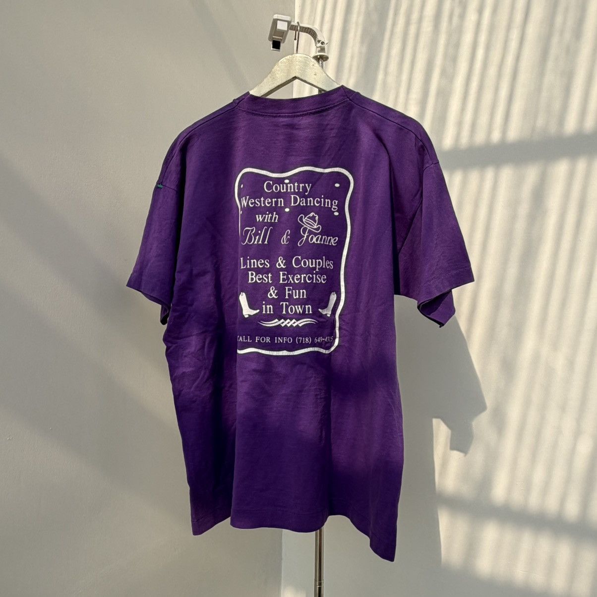 Vintage 90s Dancing Country Western Dance Single Stitch Size US XL / EU 56 / 4 - 2 Thumbnail