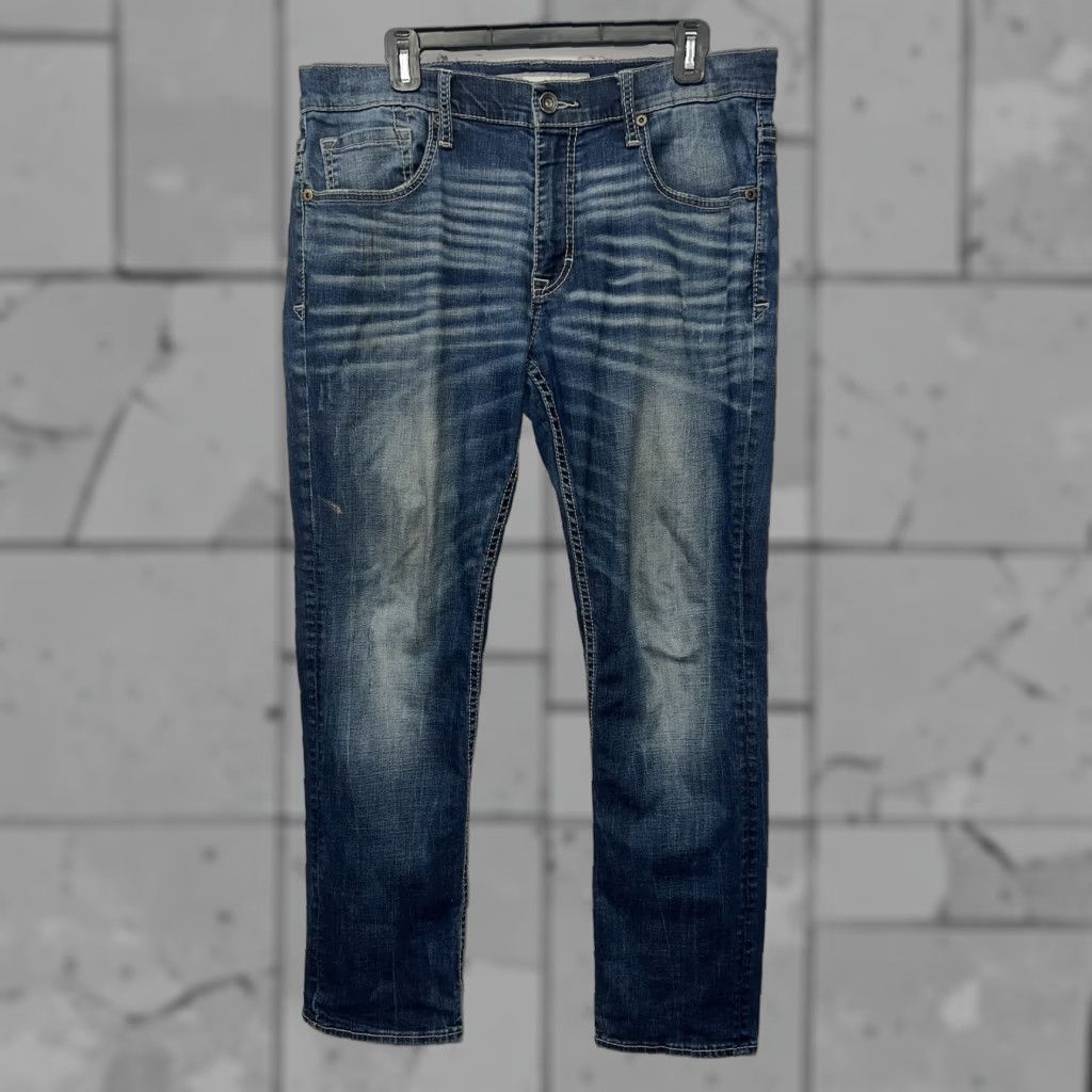 BKE BKE DENIM Jake Skinny Jeans Mens Size 34R X 31 Blue Denim Skinny Jeans Buckle Bke Mens Regular 34 31 Inseam Blue Size US 34 / EU 50 - 1 Thumbnail