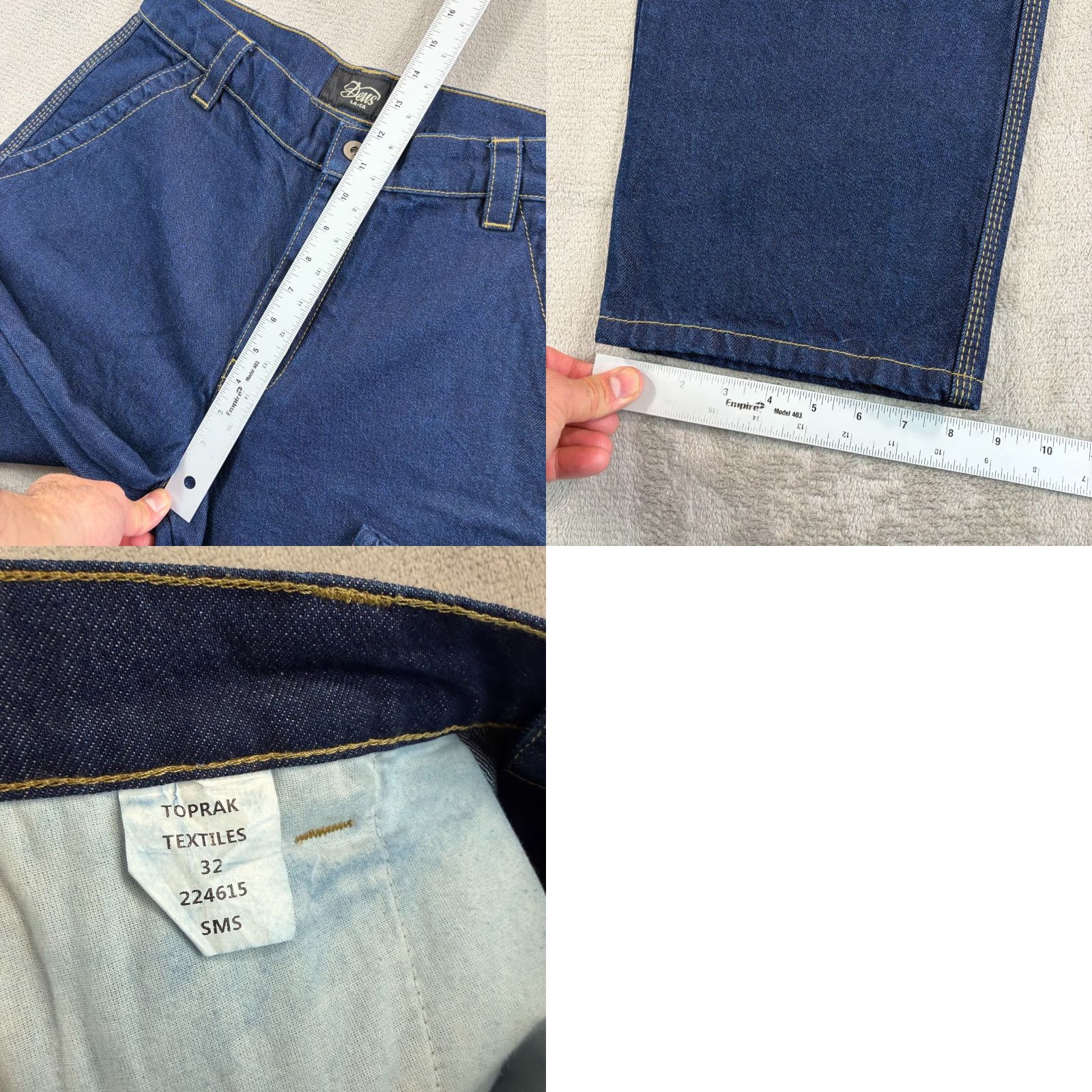 Deus Ex Machina Deus Ex Machina Jeans Blue 32x30.5 Relaxed Baggy Straight Logo Pocket Zip Button Denim Shirt? Size US 32 / EU 48 - 8 Thumbnail
