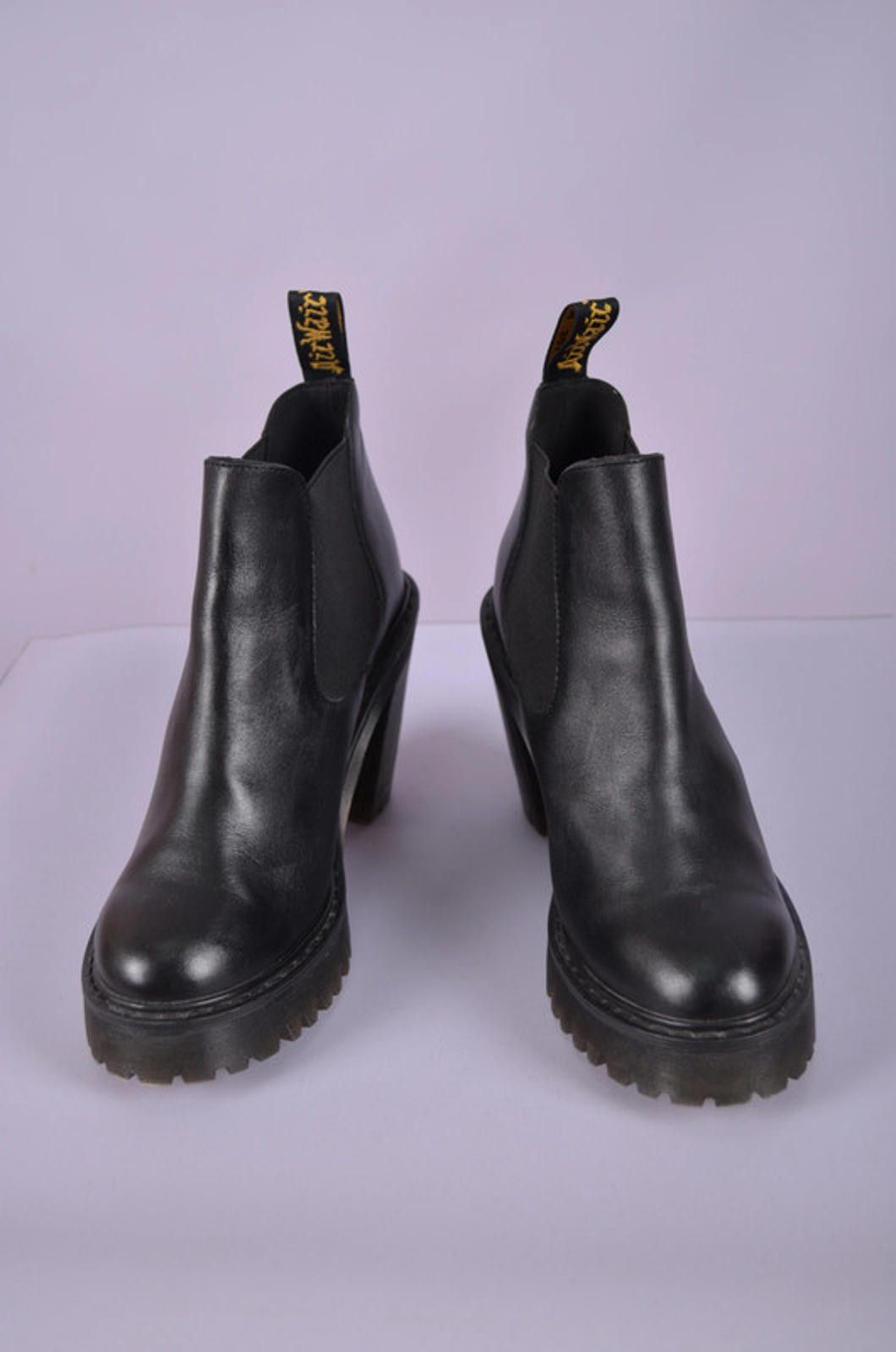 Dr. Martens Dr Martens Hurston Leather Heeled Chelsea Ankle Boots Sz 37 Size US 6 / IT 36 - 4 Thumbnail