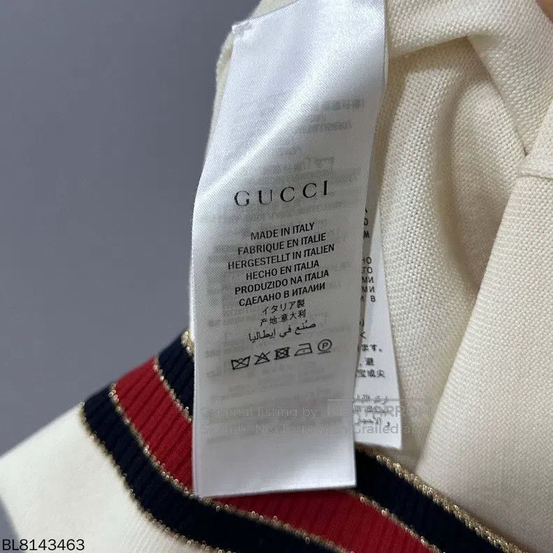 Gucci Gucci Beige striped knitwear sweater Size S / US 4 / IT 40 - 3 Thumbnail