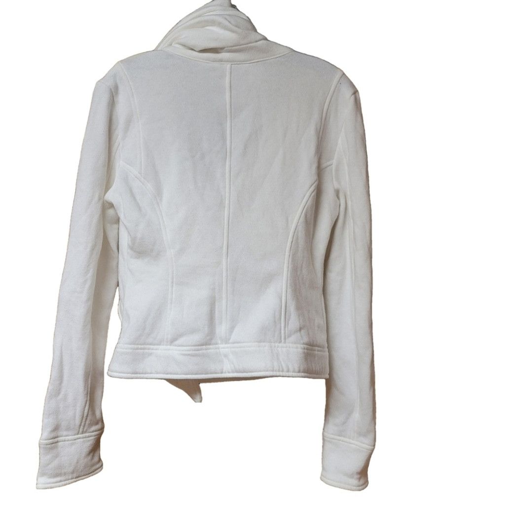 Express NWT Express Asymmetrical Moto Style Cozy Zip up Cardigan Size XS / US 0-2 / IT 36-38 - 2 Thumbnail