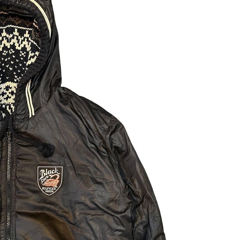 Tommy Hilfiger Hilfiger Denim Vintage Black Snake Reversible Hoodie Jacket Size US M / EU 48-50 / 2 - 3 Thumbnail