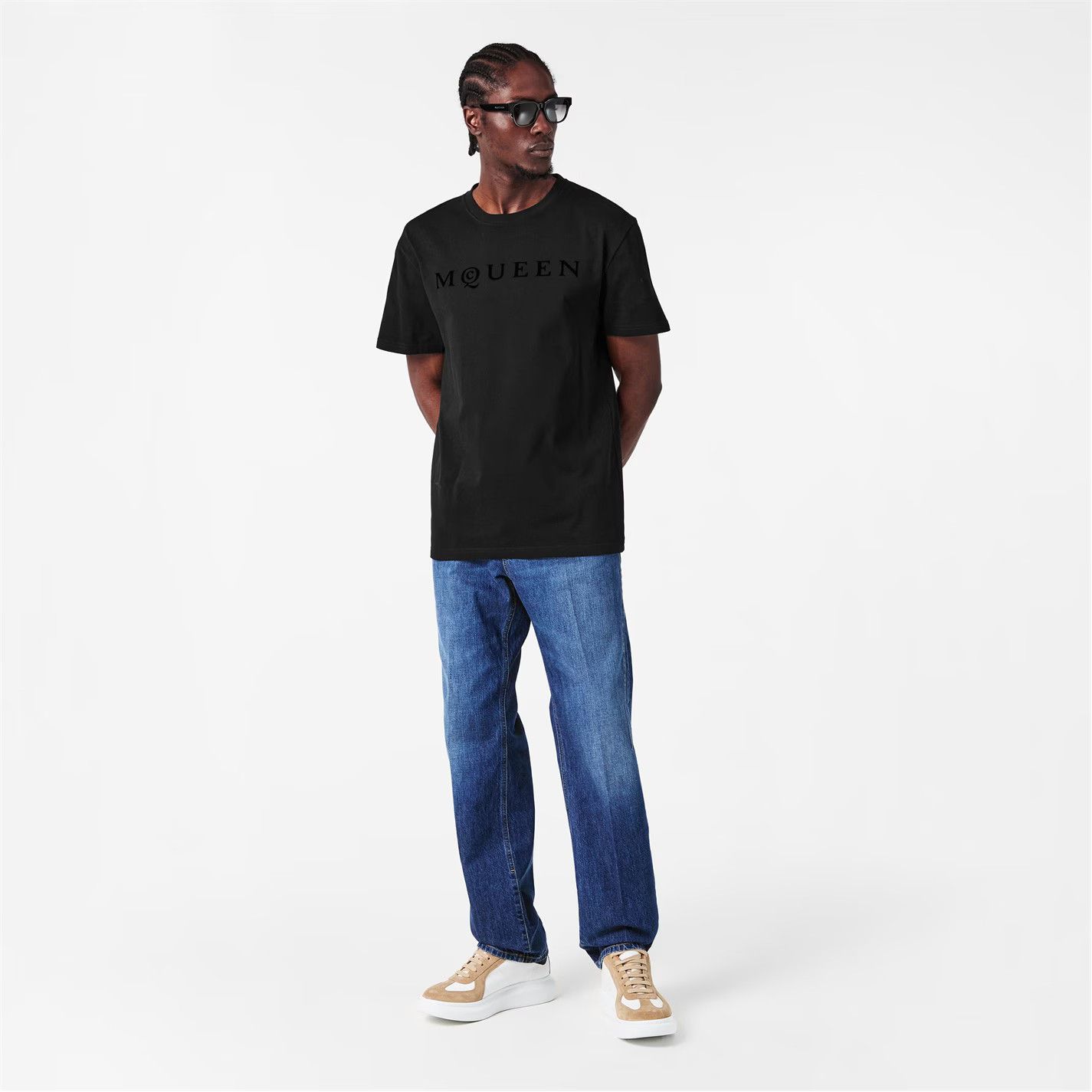 Alexander McQueen o1g2r1mq0326 Alex Flock T-Shirt in Black Size US S / EU 44-46 / 1 - 6 Thumbnail