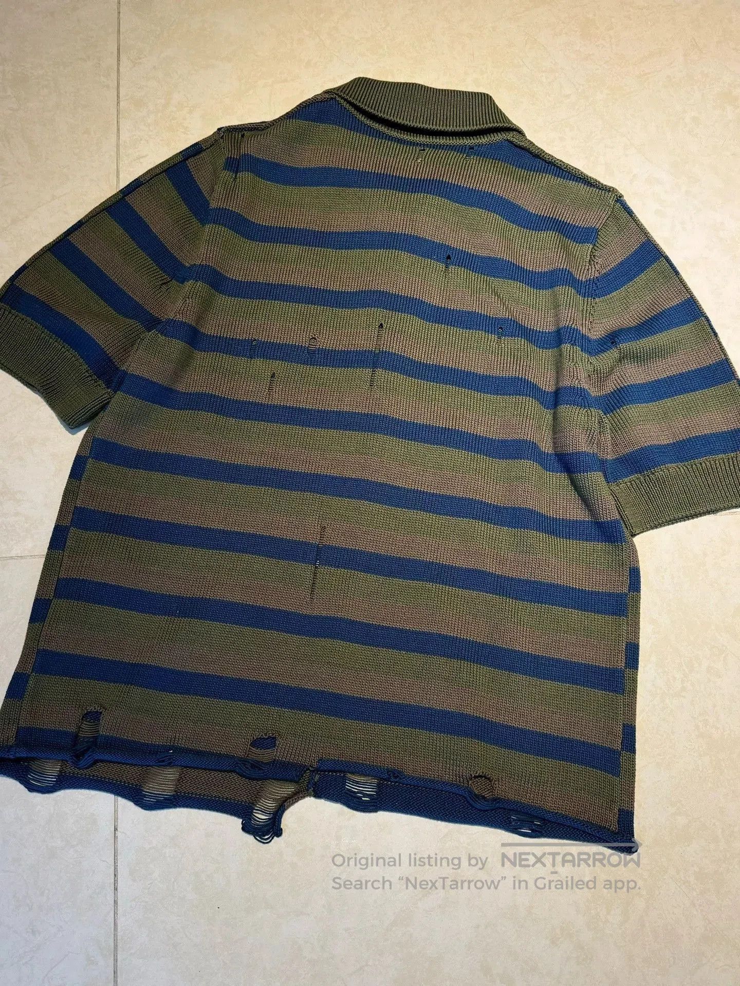 Acne Studios Multi Striped Short Sleeve Polo Shirt. Size US S / EU 44-46 / 1 - 4 Thumbnail