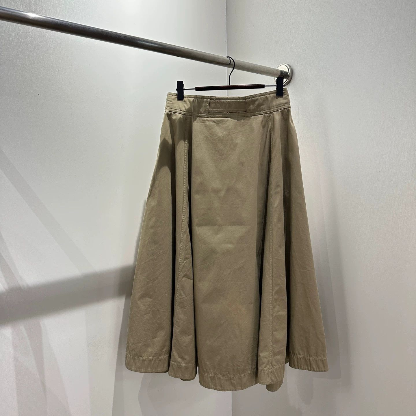 Christian Dior Monsieur Christian Dior may75 25 Khaki Logo Tie Skirt Cotton 36 Size 26" / US 2 / IT 38 - 2 Thumbnail