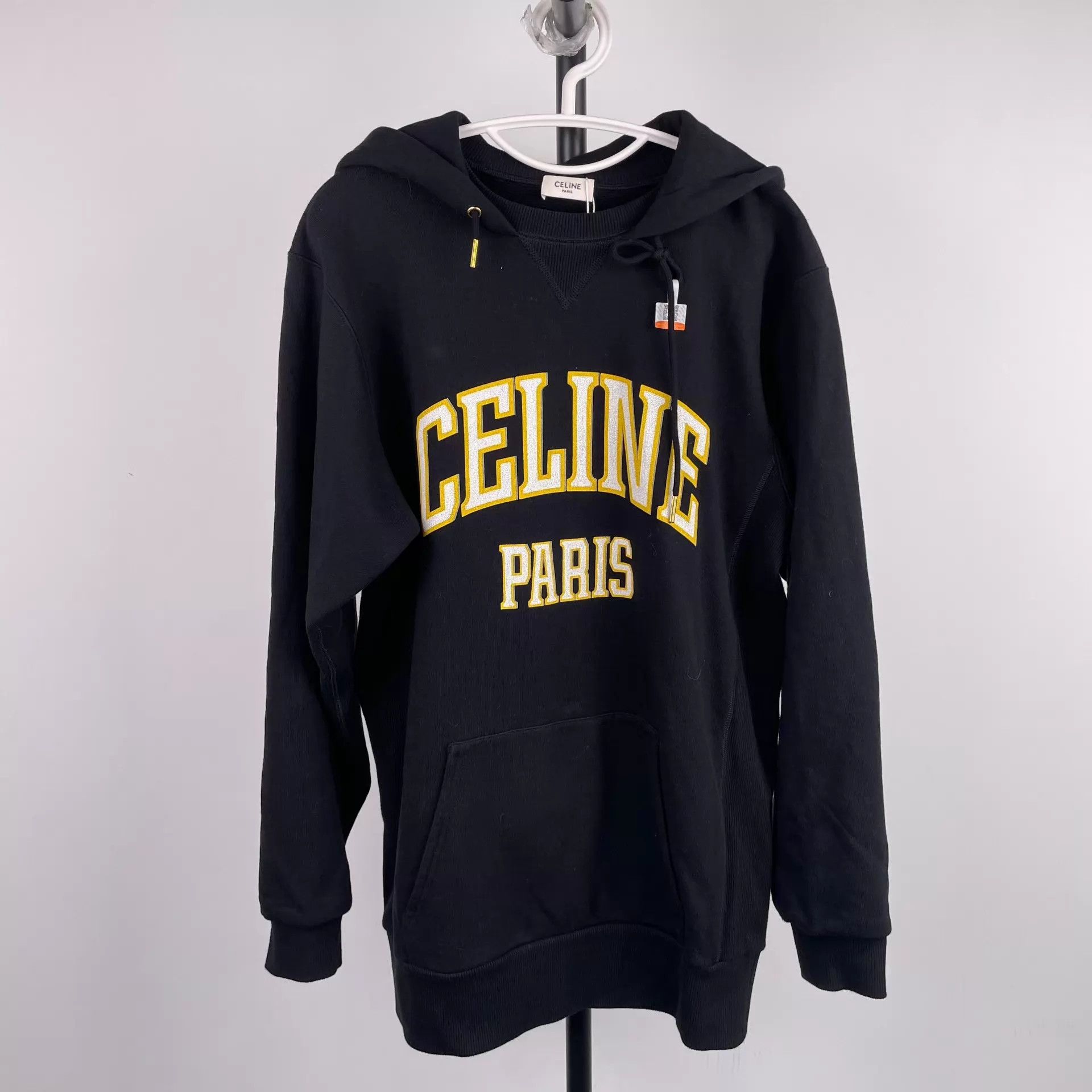 Celine Celine Black Cotton Sweatshirt XS Size US XS / EU 42 / 0 - 1 Thumbnail