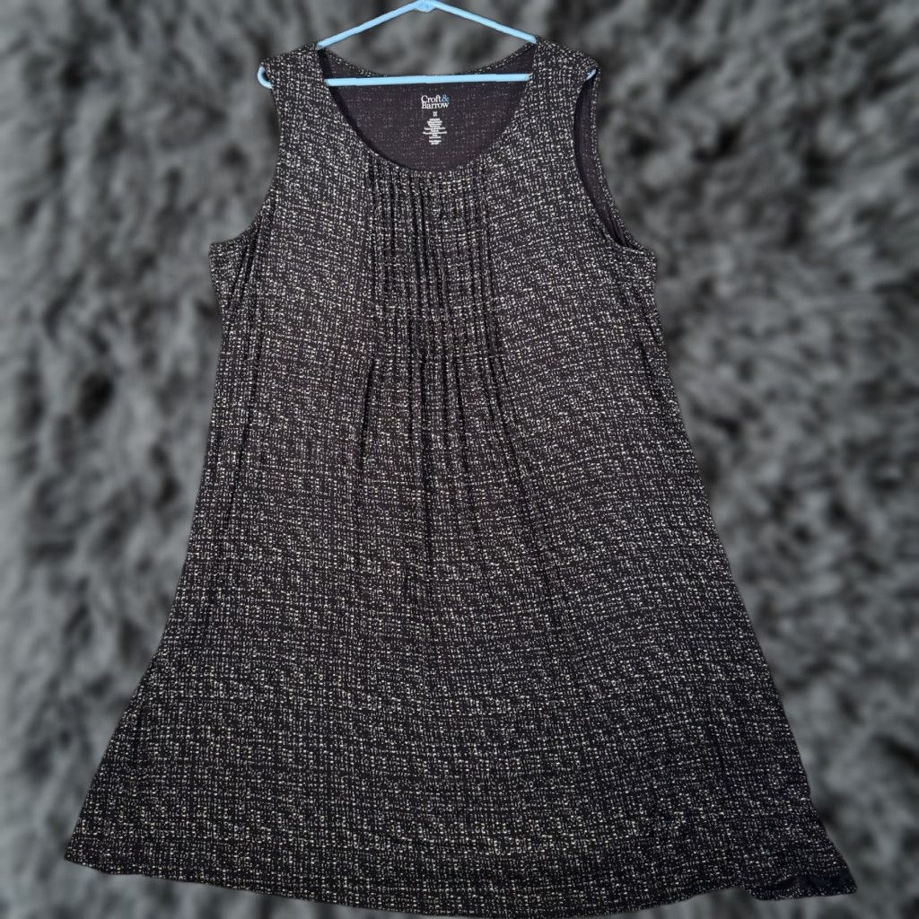 Croft & Barrow Croft & Barrow Tunic Top Plus 1X Multicolor Office Casual Lagenlook Longline Sleeveless Tank Pullover Women Size XL / US 12-14 / IT 48-50 - 1 Thumbnail