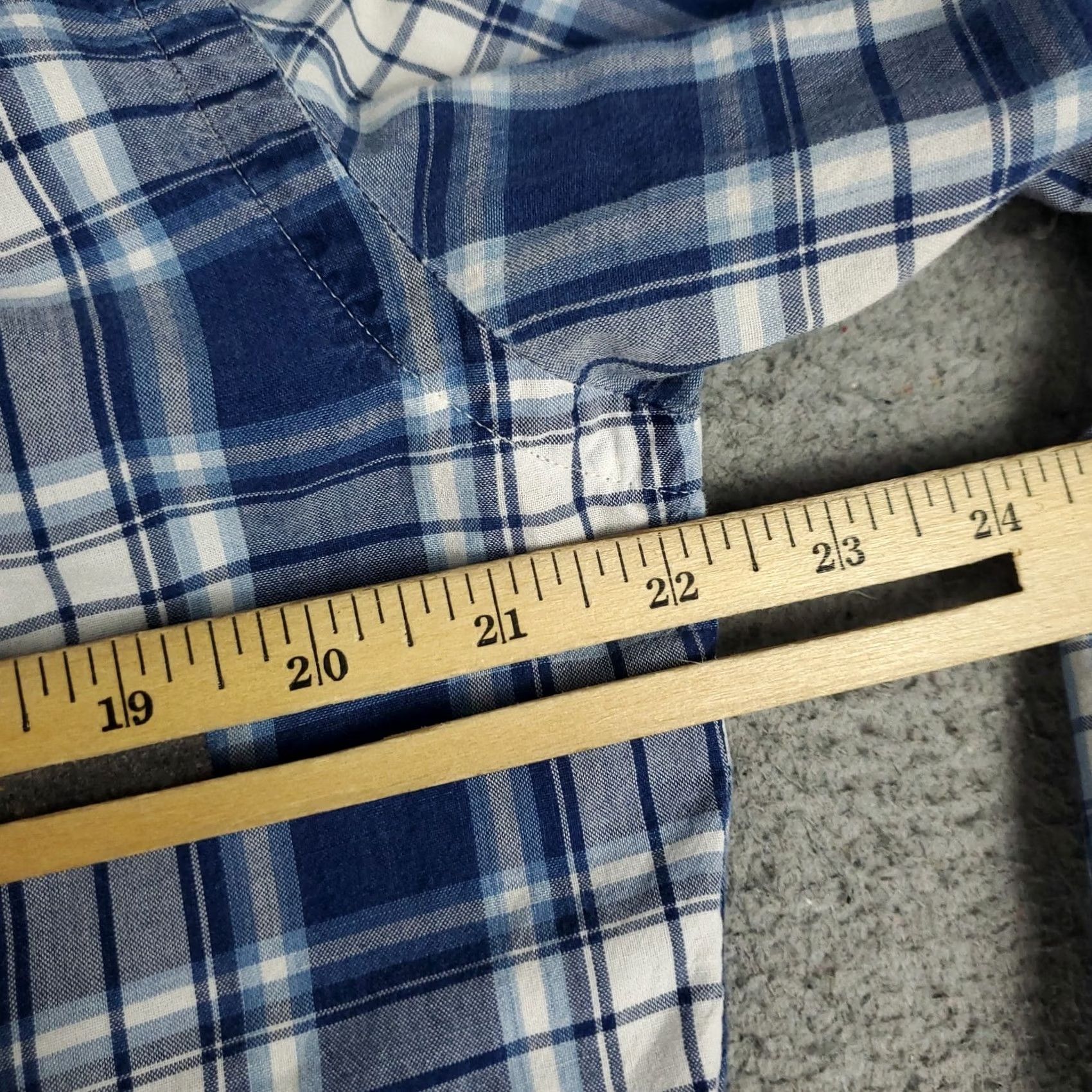 Ralph Lauren Ralph Lauren Shirt Medium Blue Plaid Pony Button Up Long Sleeve Mens Size US M / EU 48-50 / 2 - 6 Thumbnail