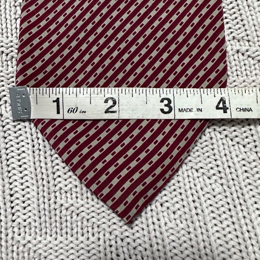 Barneys New York Vintage Barneys red striped silk tie Size ONE SIZE - 5 Thumbnail