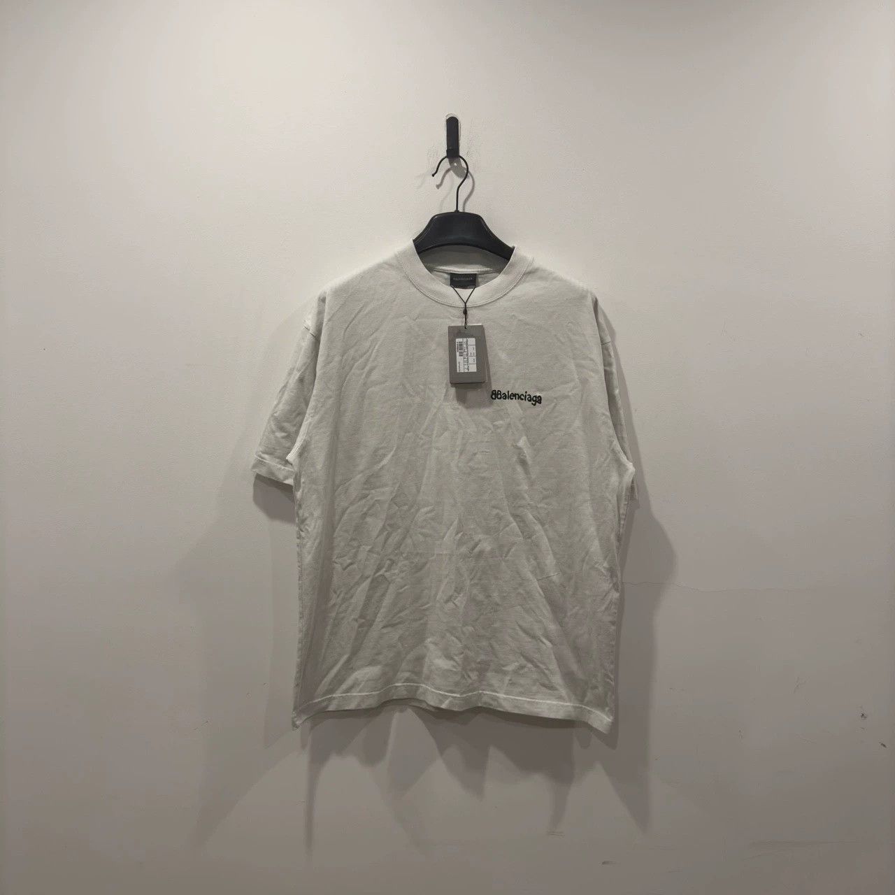 Balenciaga Balenciaga Blurred Logo Short Sleeve Size US S / EU 44-46 / 1 - 1 Thumbnail