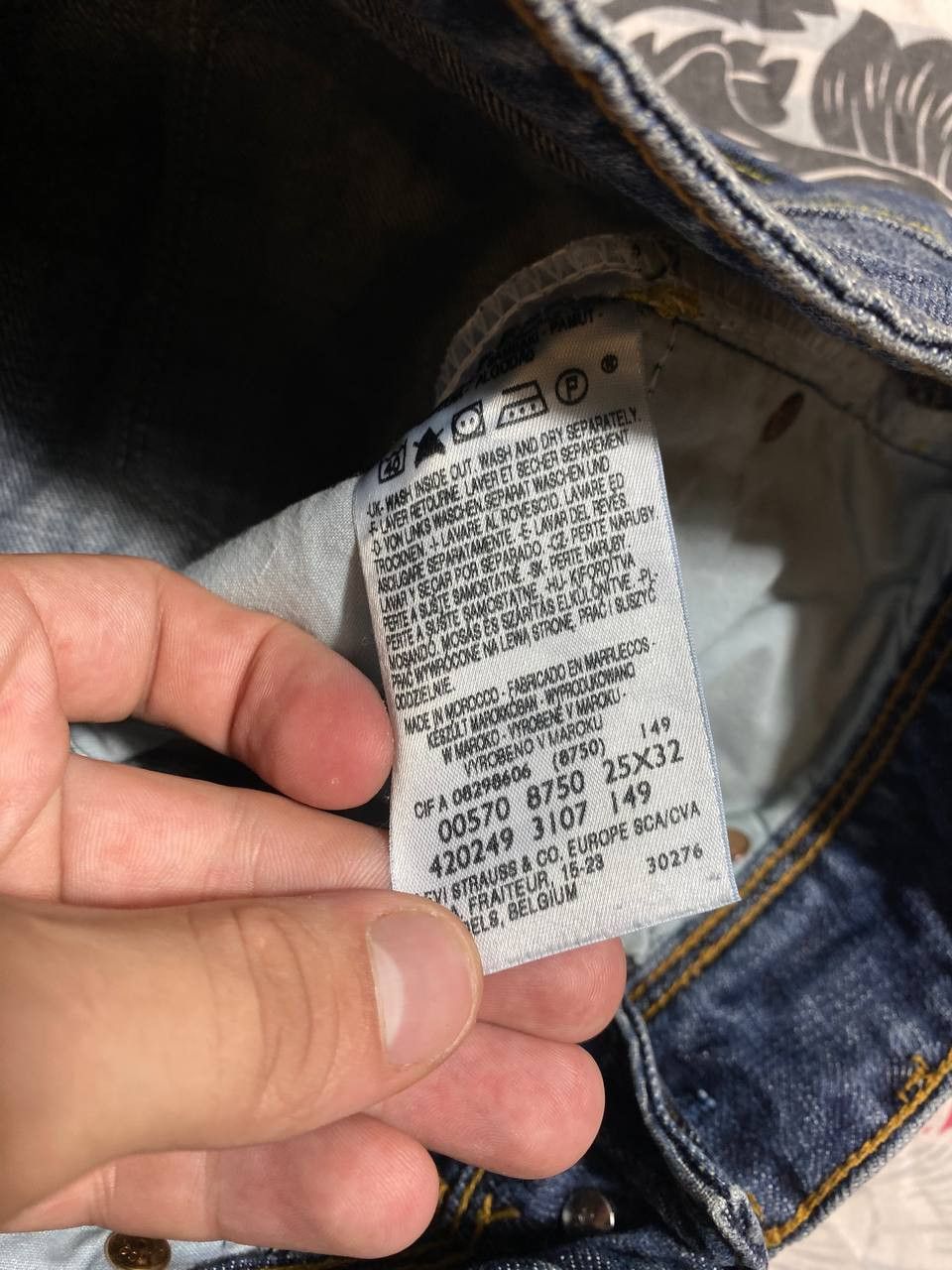 Levi's VINTAGE LEVIS Regular Fit Straight Jeans Denim Pants Size US 32 / EU 48 - 8 Thumbnail