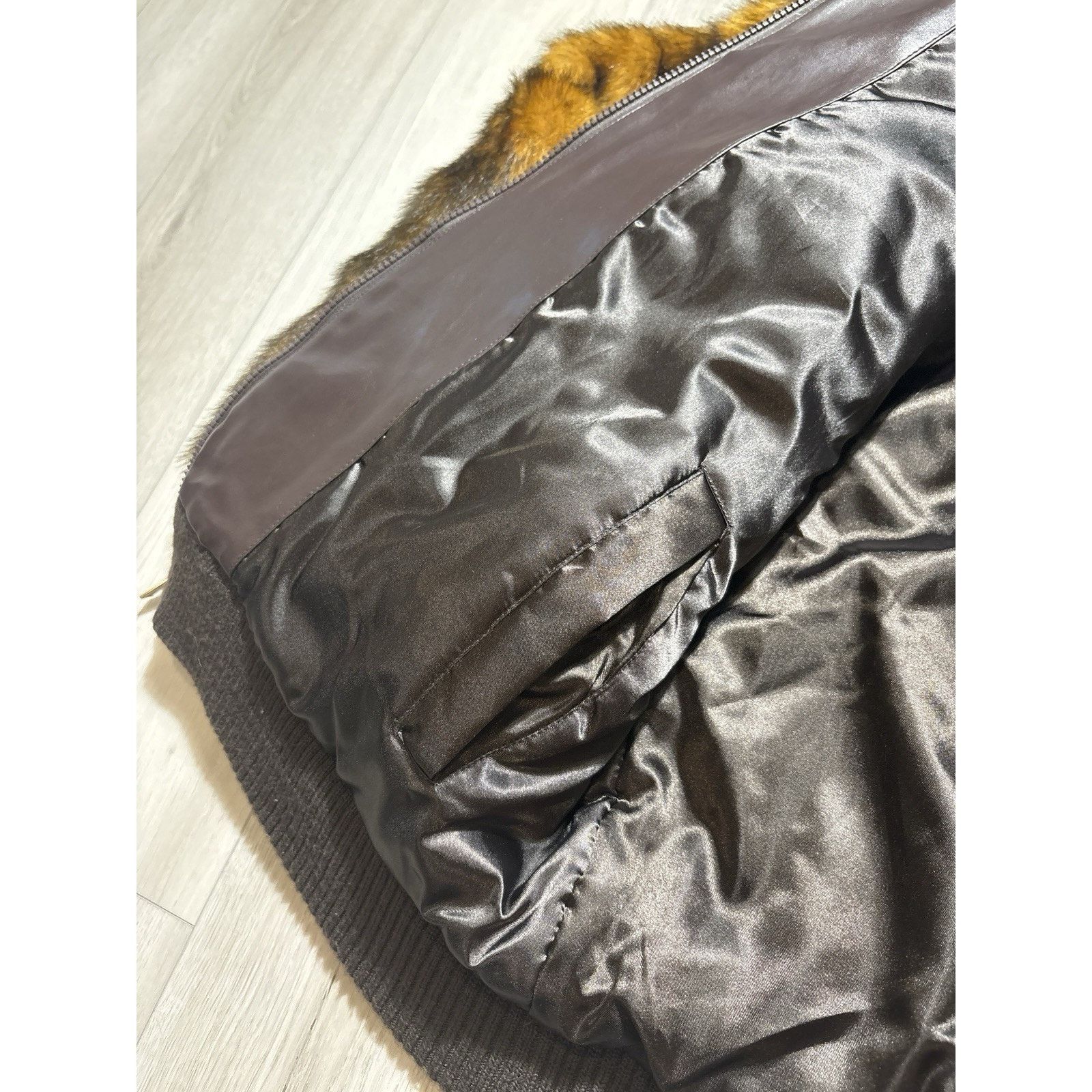 Other VTG Faux Fur Jacket 2XL Hooded Fox Pattern Bomber Oversized Size US XXL / EU 58 / 5 - 6 Thumbnail
