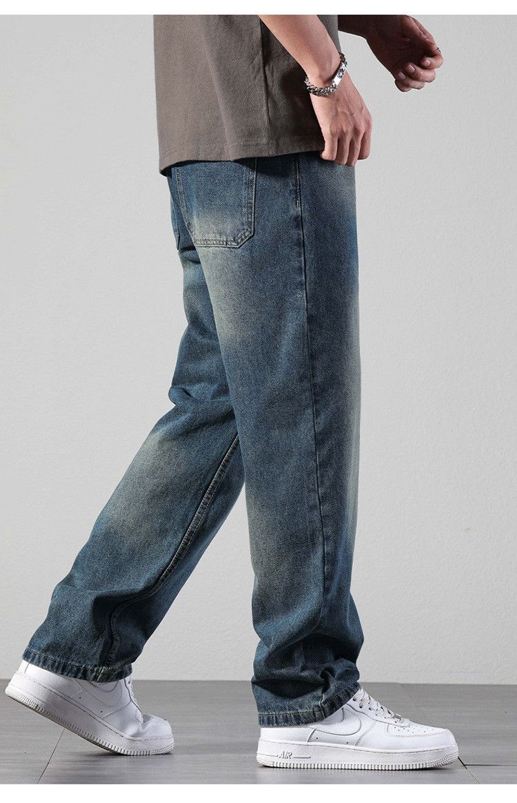 Japanese Brand × Jean Vintage straight outdoor washed all-match wide-leg jeans Size US 32 / EU 48 - 5 Thumbnail