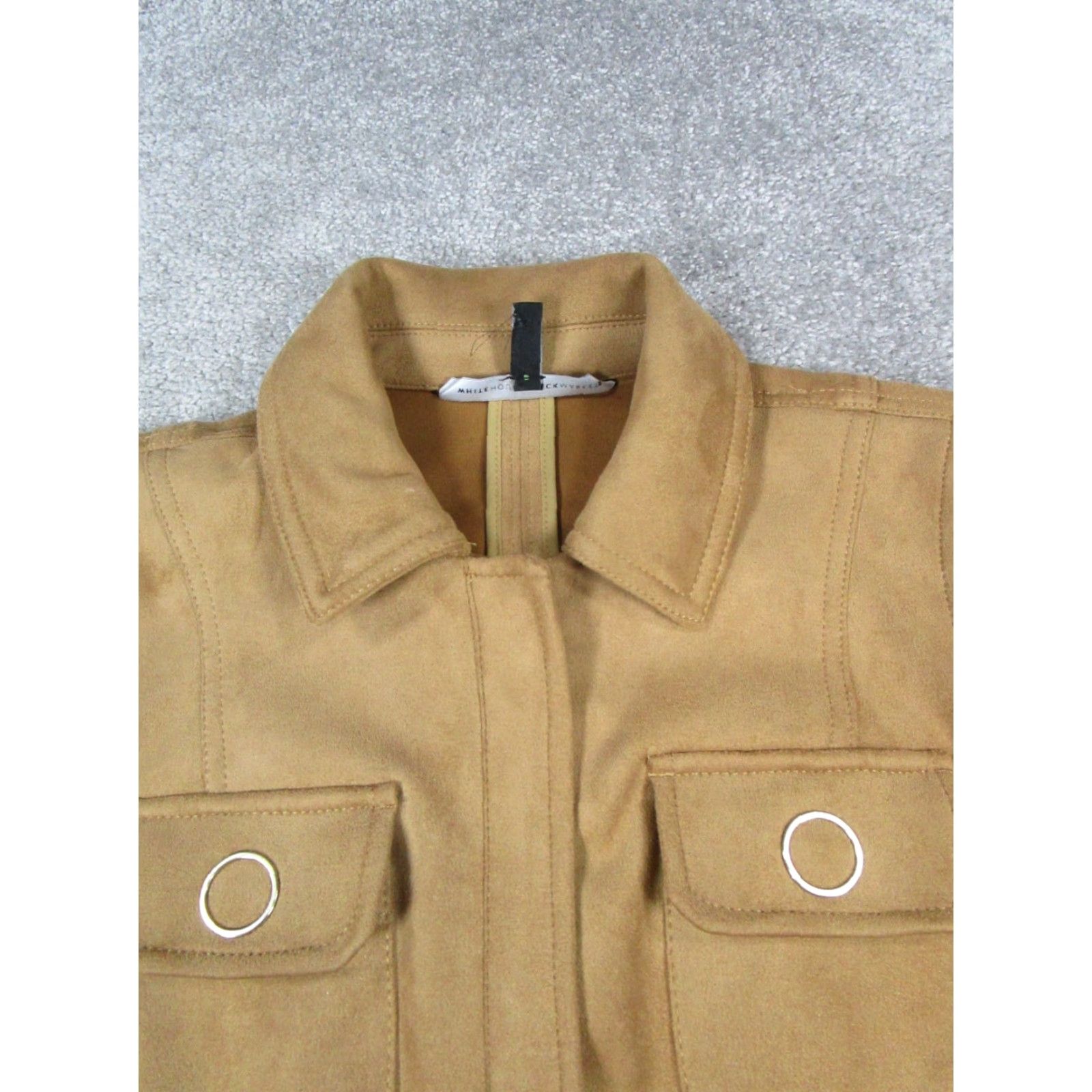 White House Black Market White House Black Market Jacket Womens Small Brown Suede Jacket Mens? Size S / US 4 / IT 40 - 2 Thumbnail