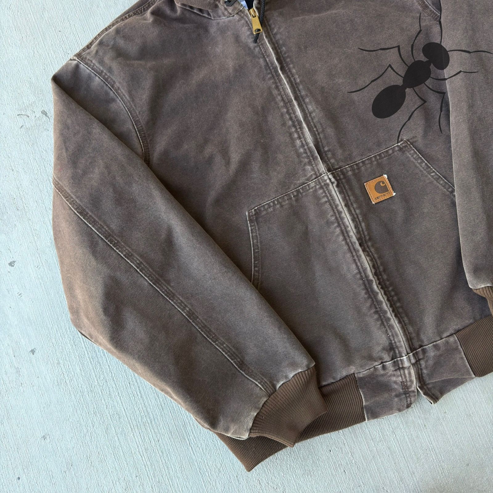 Carhartt × Vintage Carhartt J160 CHT brown hooded work wear jacket Size US L / EU 52-54 / 3 - 2 Thumbnail