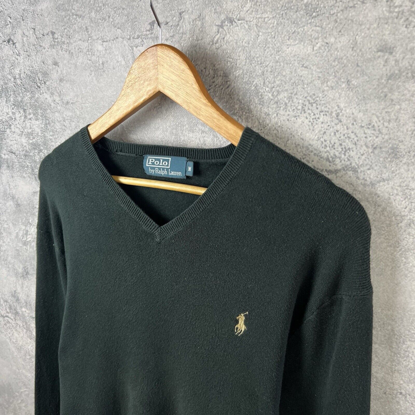 Polo Ralph Lauren Polo Ralph Lauren V-Neck Sweater Black Men's M Long Sleeve Size US M / EU 48-50 / 2 - 2 Thumbnail