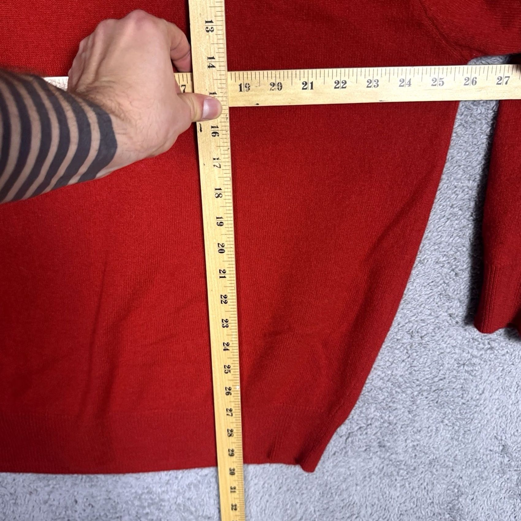 Jos. A. Bank Jos A. Bank Cashmere Velvet Sweater Mens XXL 4XL Mongolian V-Neck Long Sleeve Jumper Quiet Luxury Travel Red Size US XXL / EU 58 / 5 - 6 Thumbnail