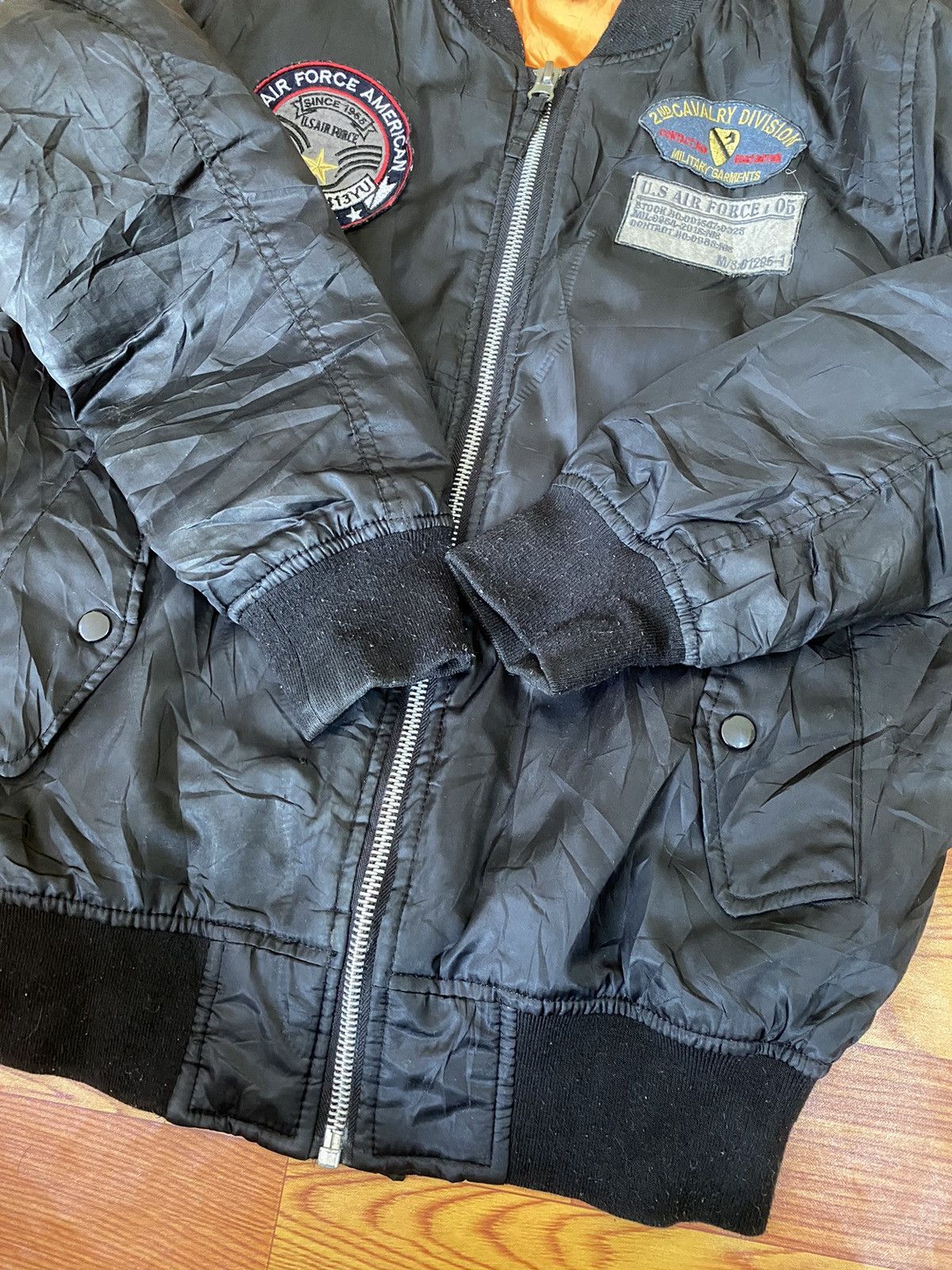 Vintage Us Air Force Bomber Flight Jacket Size US L / EU 52-54 / 3 - 8 Thumbnail