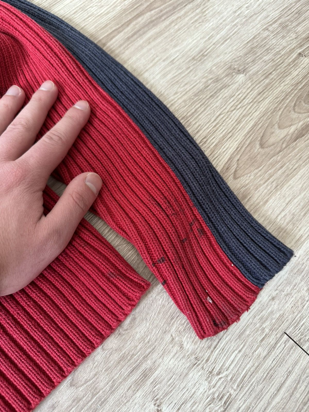 Quiksilver × Vintage Vintage Y2K Quiksilver Japanese Painted Striped Knit Sweater Size US M / EU 48-50 / 2 - 6 Thumbnail