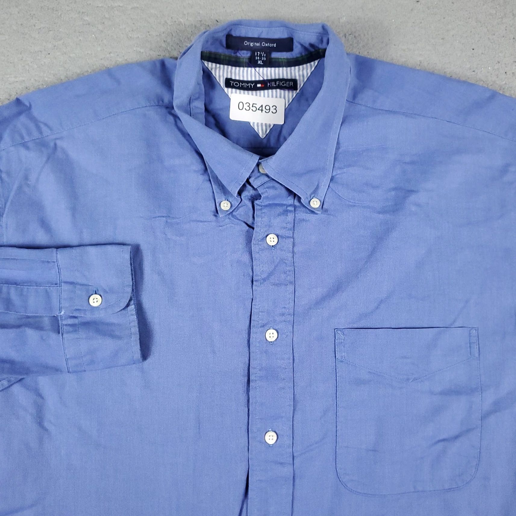 Tommy Hilfiger Tommy Hilfiger Shirt Mens XL Blue Long Sleeve Button-Up Cotton Size US XL / EU 56 / 4 - 2 Thumbnail