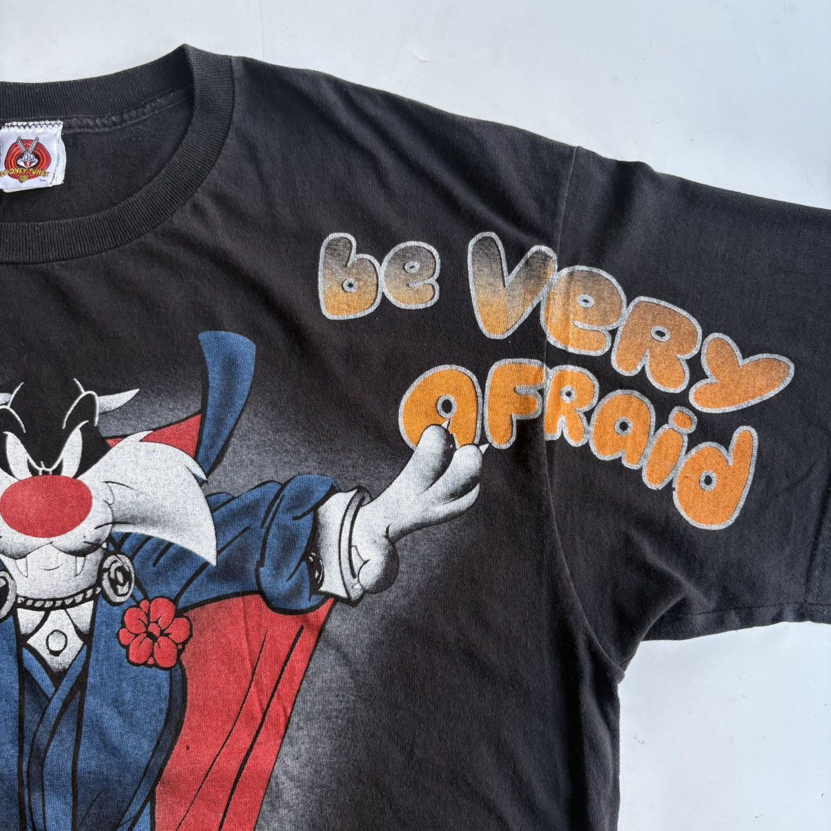 Warner Bros Vintage Cartoon Shirt Looney Tunes AOP by Freeze 1998 Size US XL / EU 56 / 4 - 6 Thumbnail